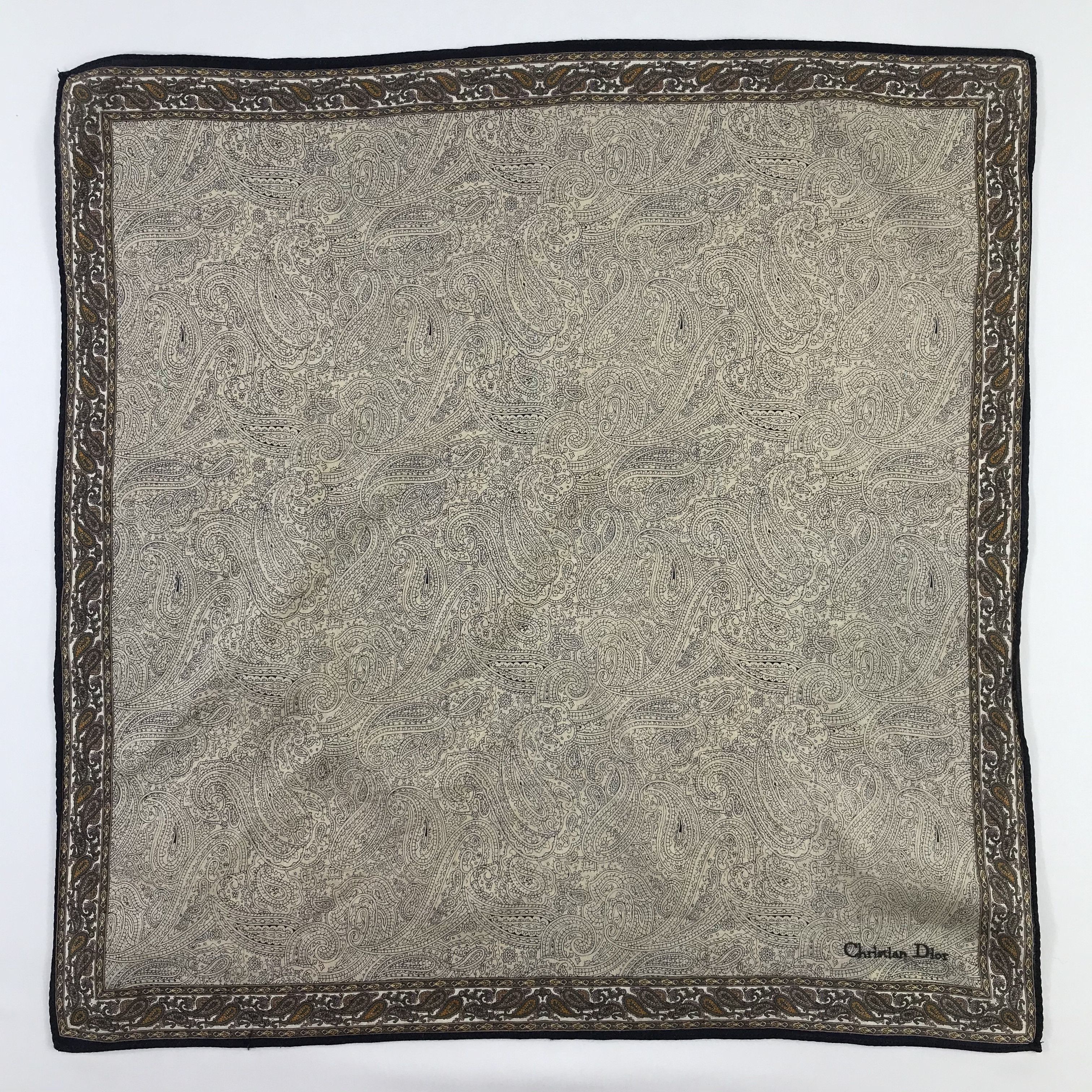 Christian Dior Monsieur × Vintage Christian Dior Bandana / Handkerchief / Neckerchief - S812 Size ONE SIZE - 1 Thumbnail