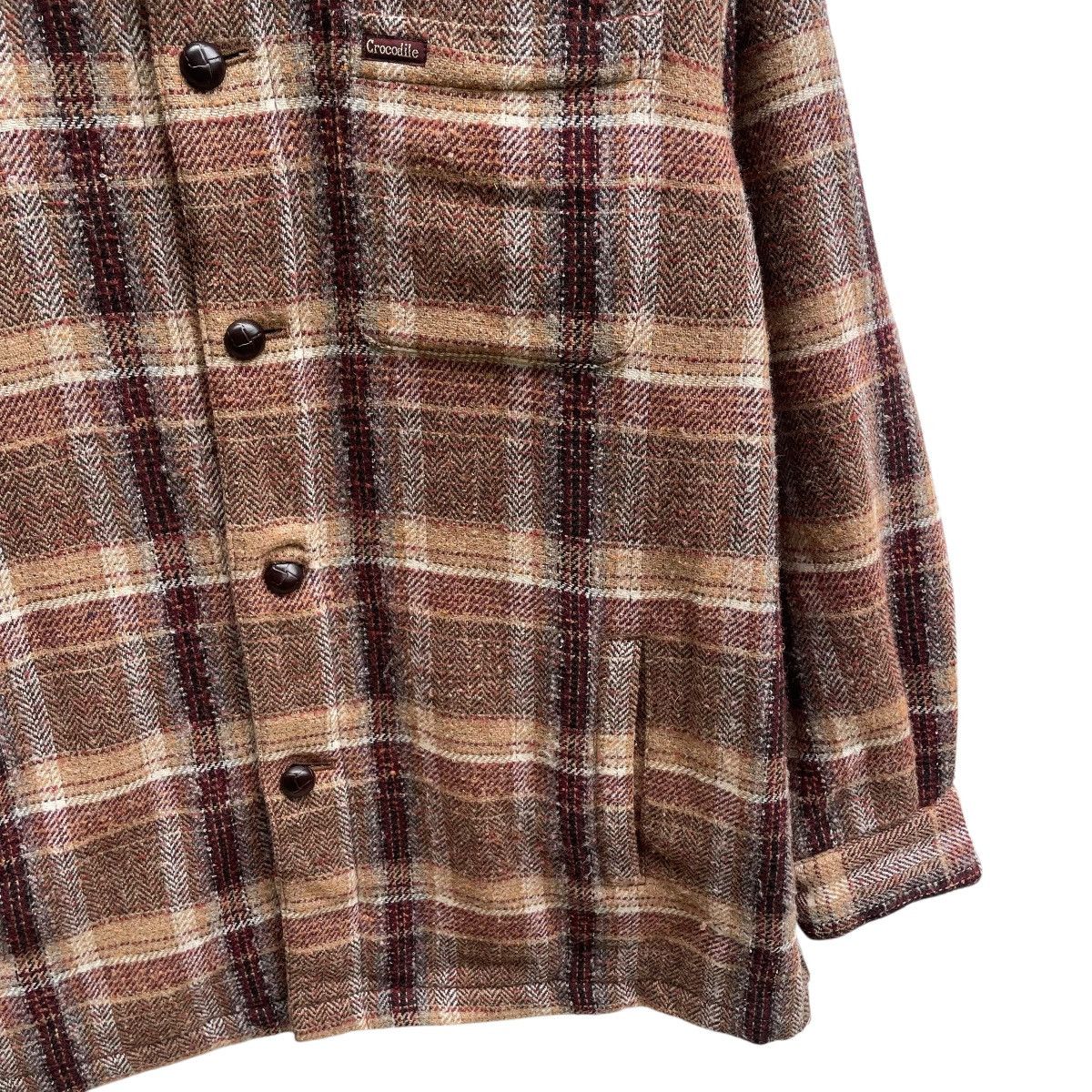 Designer × Lacoste × Vintage 💥Vintage Crocodile Herringbone Checked Jacket Size US M / EU 48-50 / 2 - 5 Thumbnail