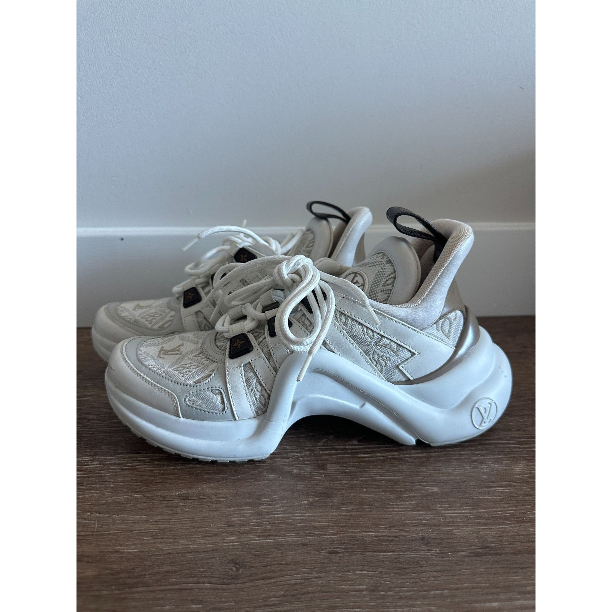 Louis Vuitton Louis Vuitton Louis Vuitton Archlight cloth trainers Monogra Size US 7 / IT 37 - 1 Thumbnail