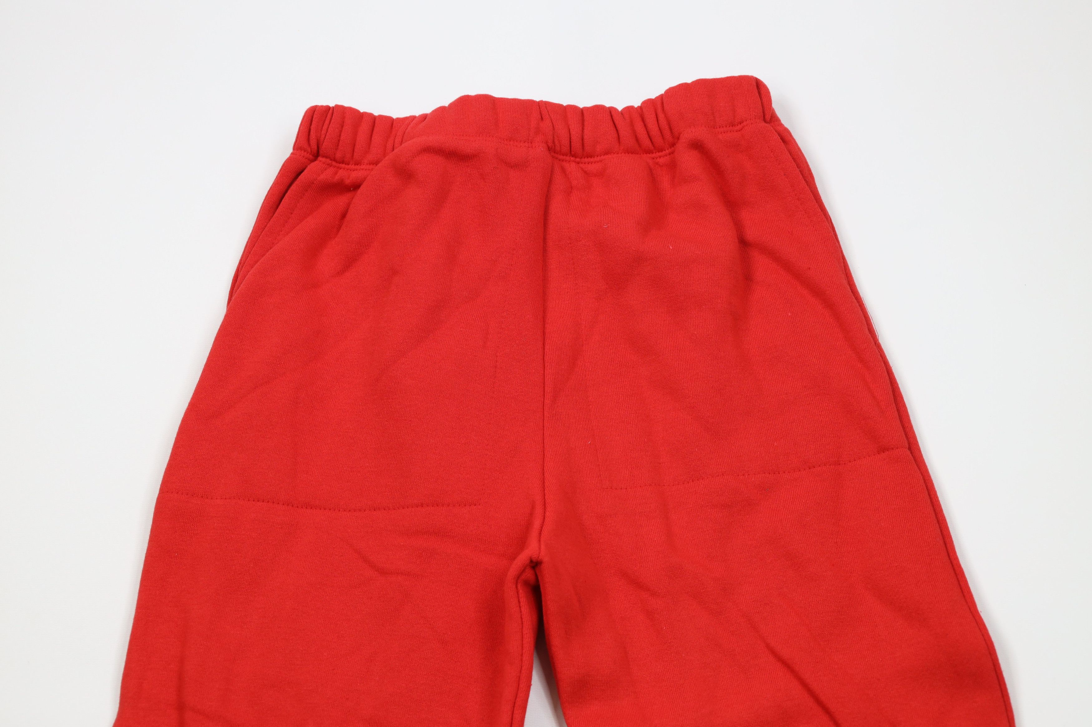 Vintage Deadstock Vintage 90s Streetwear Sweatpants Joggers Red USA Size US 34 / EU 50 - 2 Thumbnail