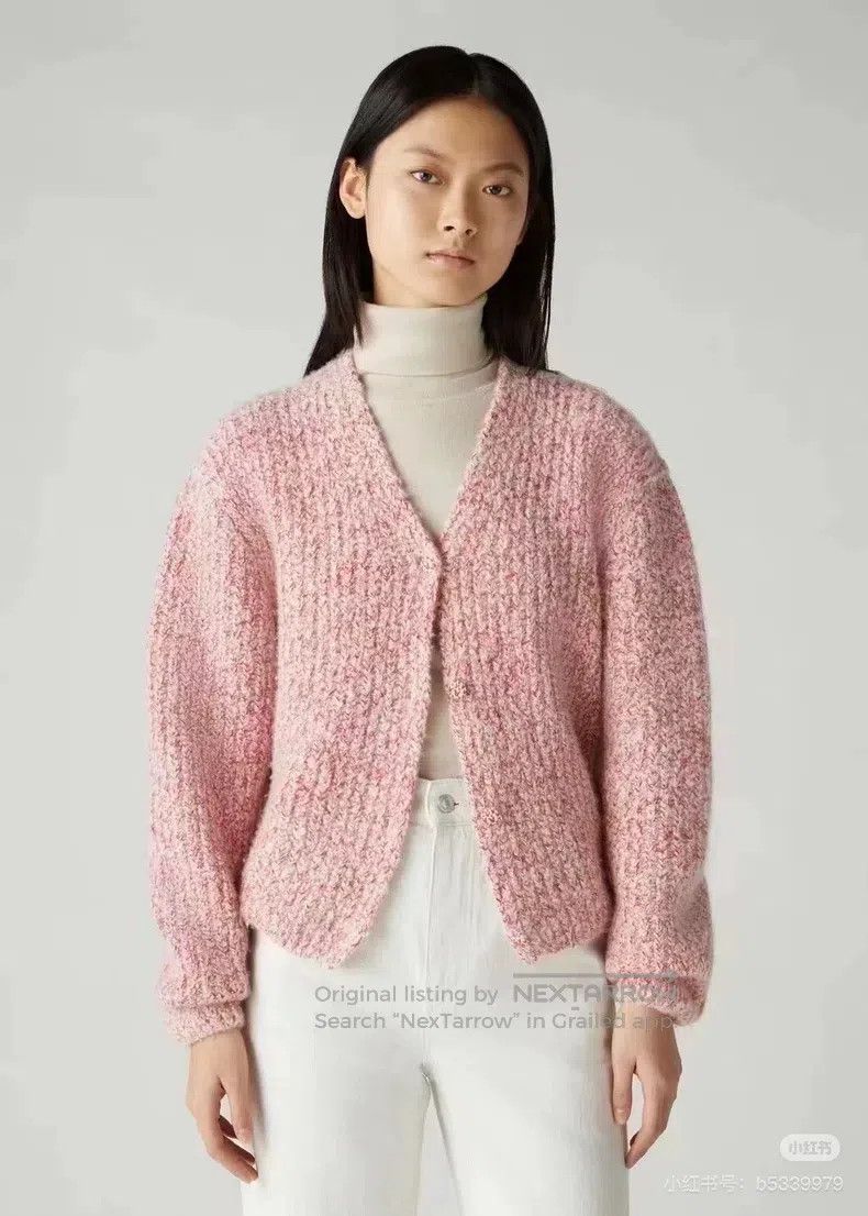Loro Piana Pink cashmere open cardigan jacket