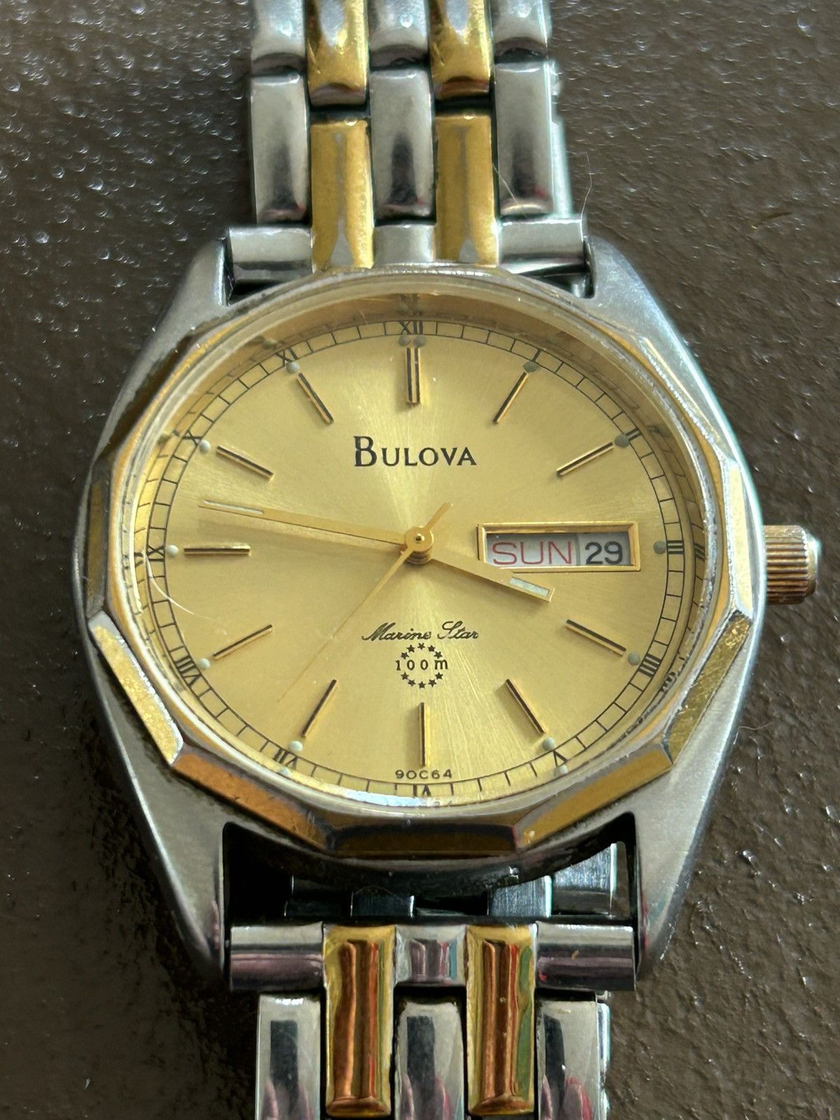 Bulova Bulova Marine Star Two Tone Daydate Watch Size ONE SIZE - 4 Thumbnail