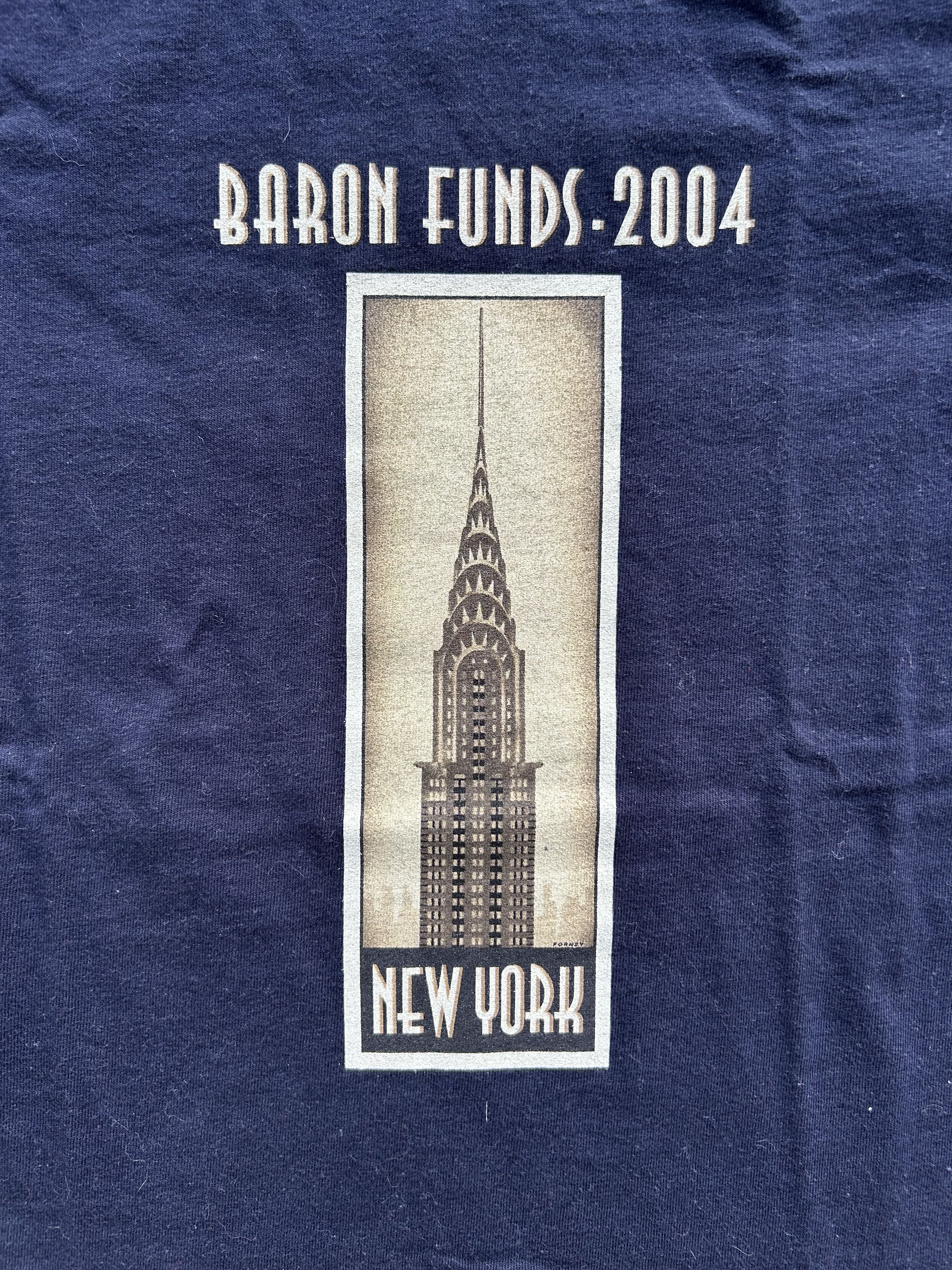Vintage 2004 Baron Funds Graphic Tee Size US S / EU 44-46 / 1 - 3 Thumbnail