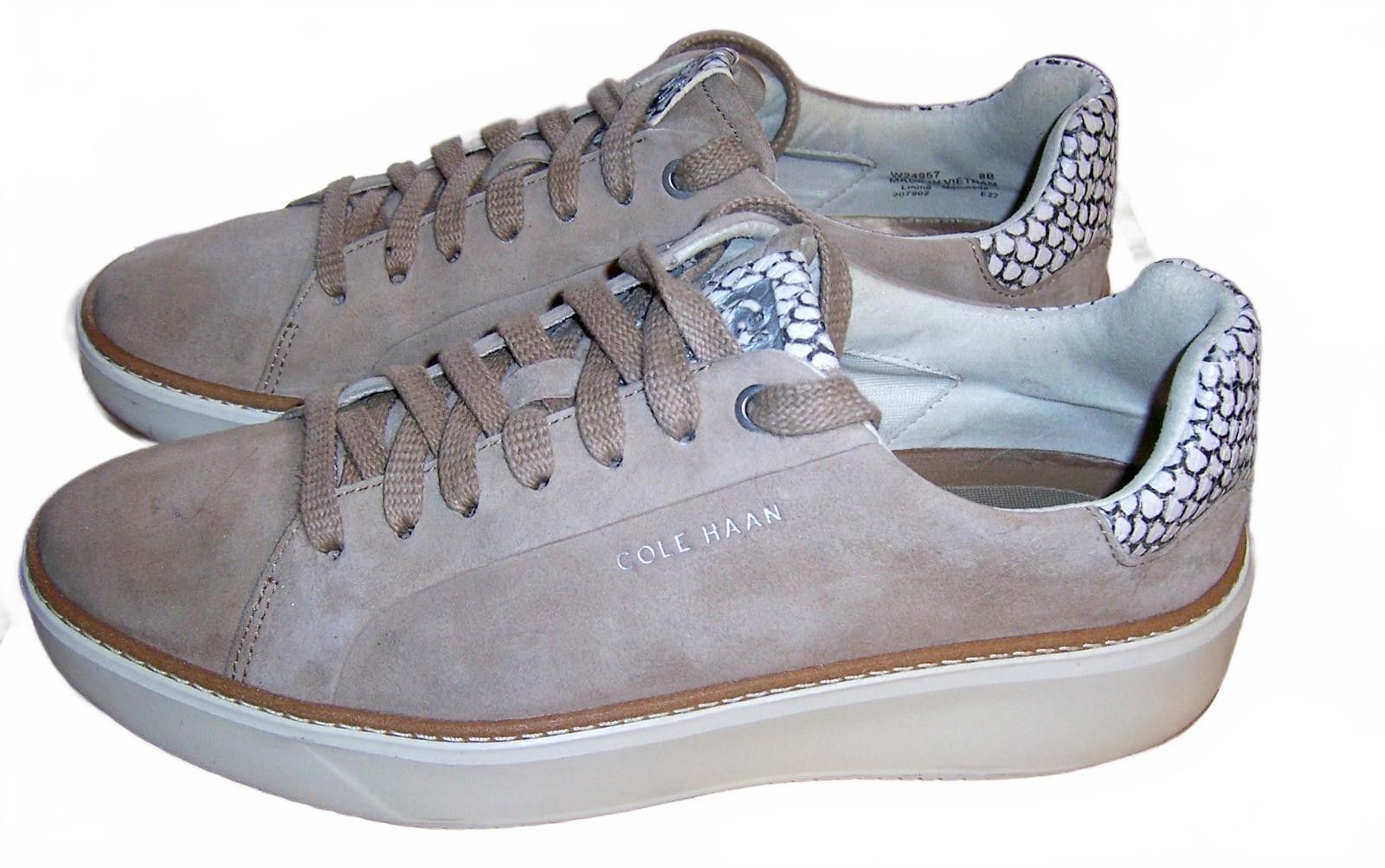 Cole Haan Cole Haan Women's GrandPrø Topspin Sneakers -Dune/Ivory - 8B Size US 8 / IT 38 - 3 Thumbnail