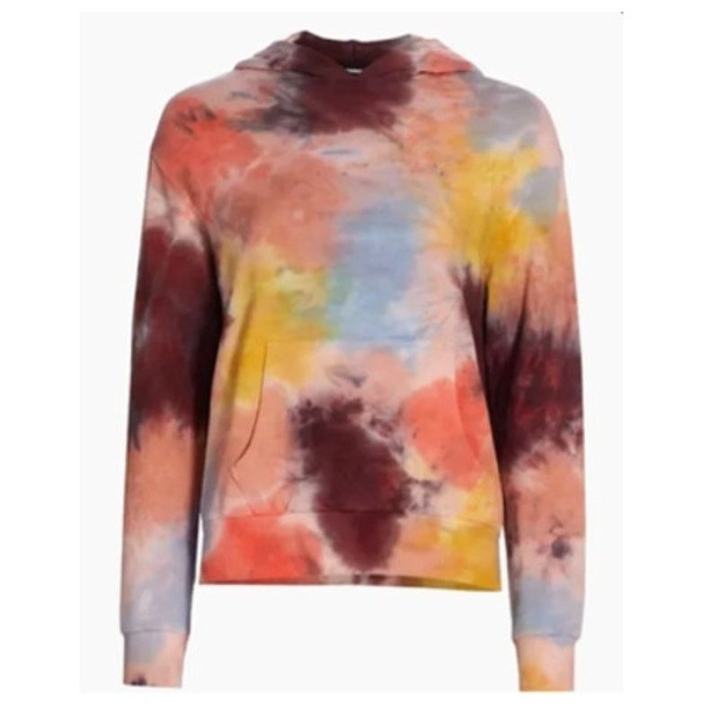 MONROW MONROW Coral Reef Tie Dye Pullover Relaxed Hoodie S Size S / US 4 / IT 40 - 1 Thumbnail