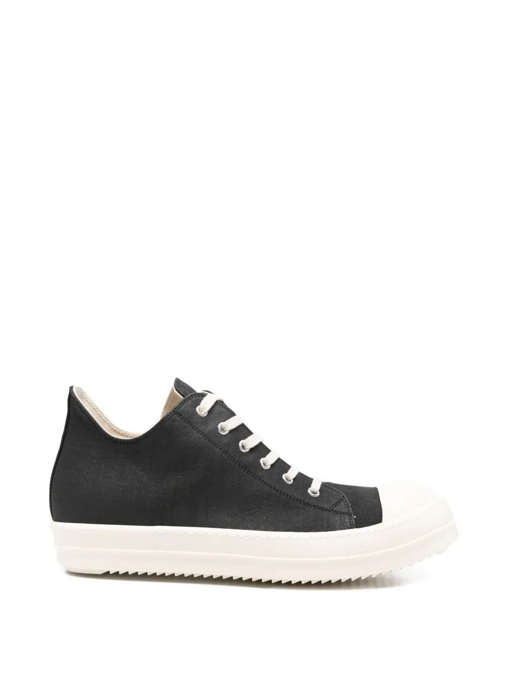 Rick Owens DRKSHDW Low Sneaks Dark Black Denim Milk Size US XL / EU 56 / 4 - 1 Preview