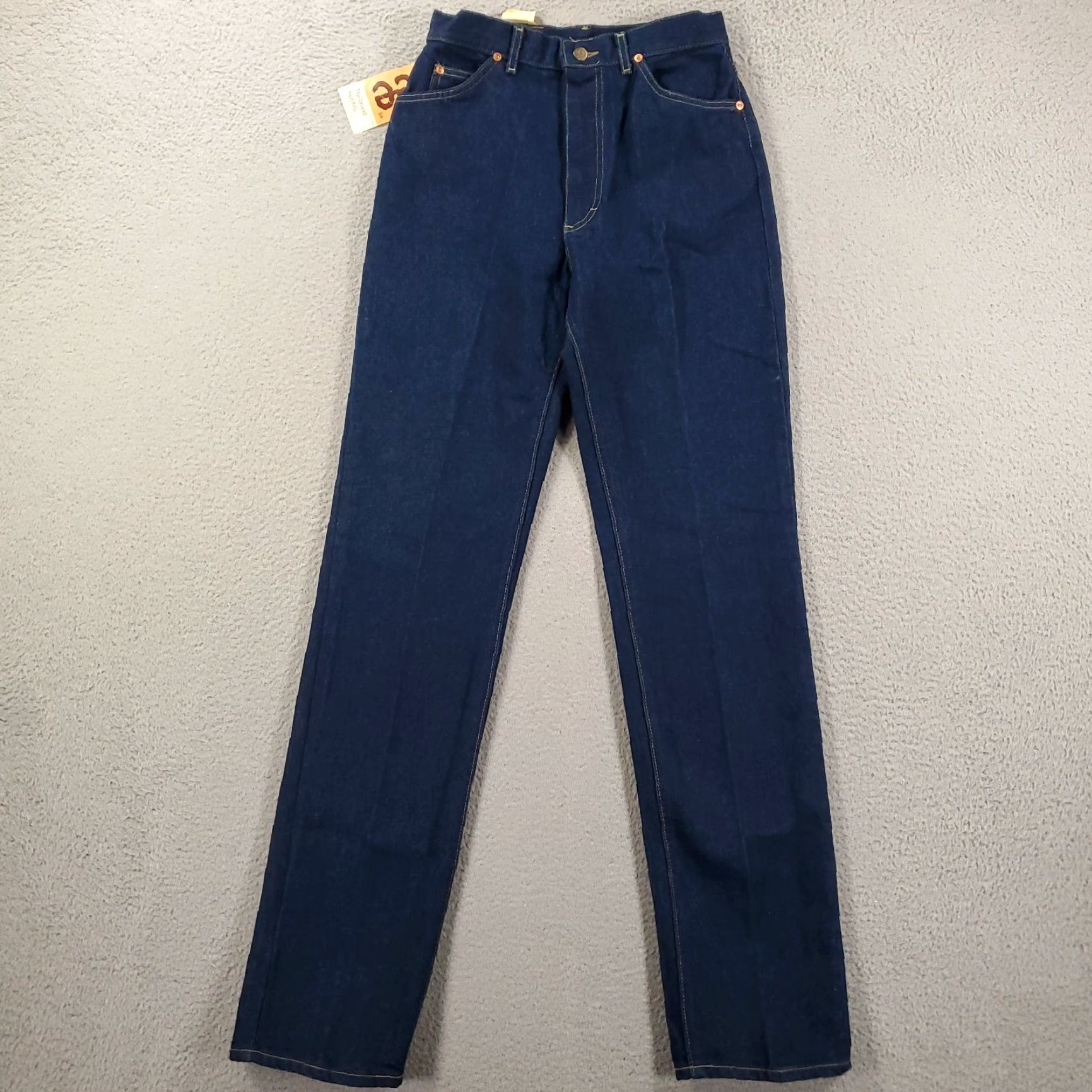Lee VINTAGE Lee Jeans Womens Juniors 11 Blue High Rise Straight Denim 80s 90s Retro Classic Size 32" / US 10 / IT 46 - 5 Thumbnail
