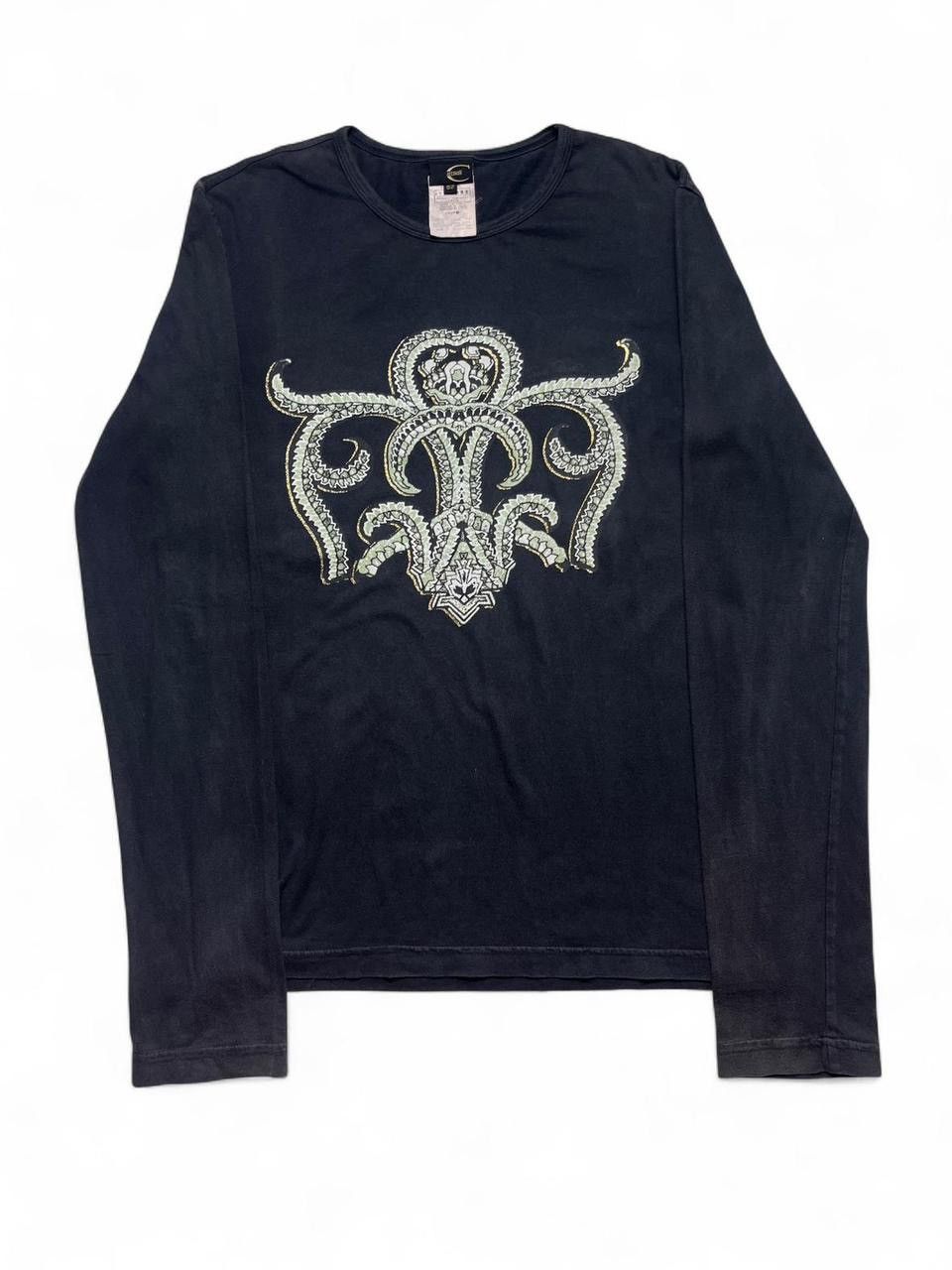 Just Cavalli 2000s y2k just cavalli long sleeve t shirt vintage afflictio Size US L / EU 52-54 / 3 - 2 Thumbnail