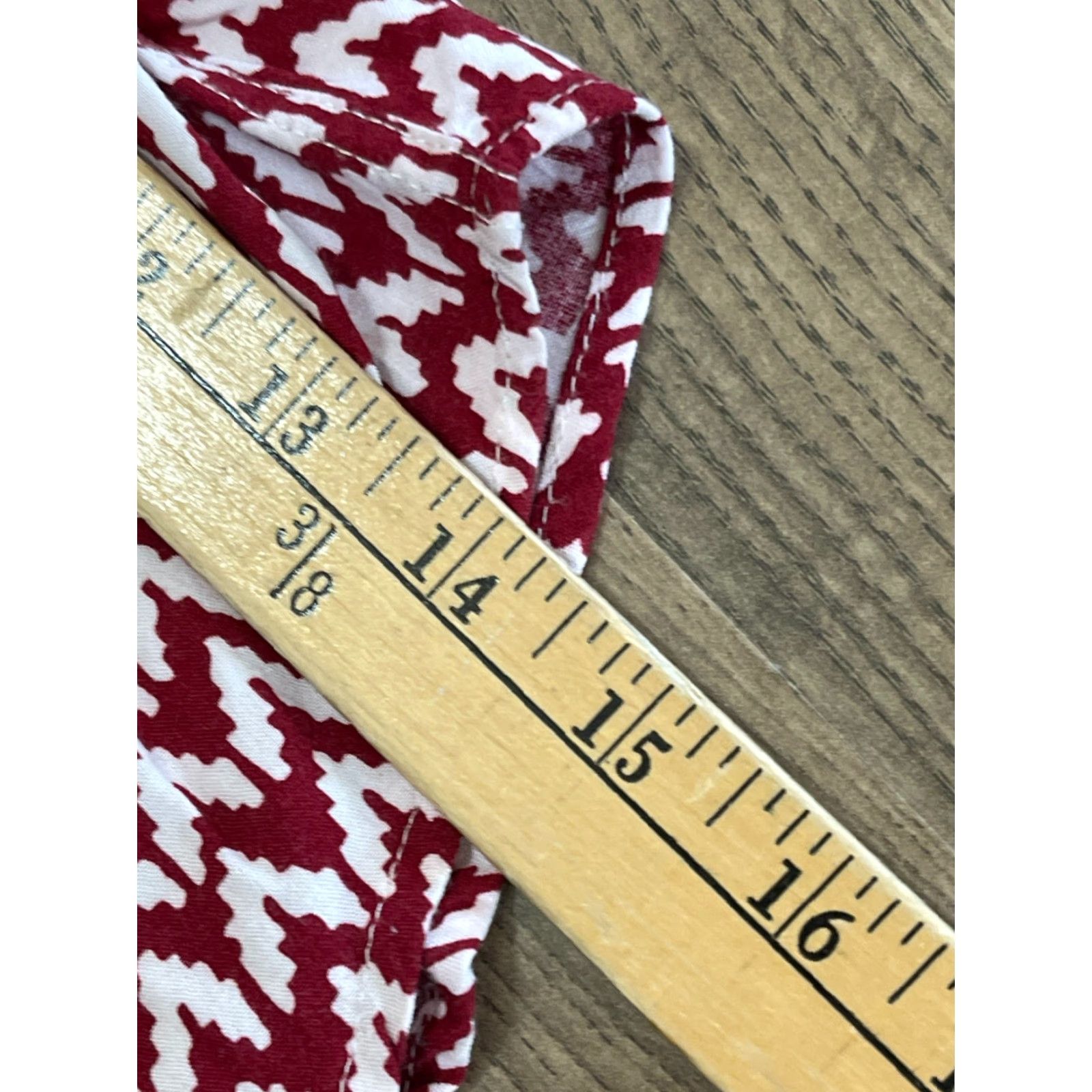 Vintage JACHS Shirt Women's Large Red White Button Up Sleeveless Geometric Pattern Vintage No Size L / US 10 / IT 46 - 5 Thumbnail
