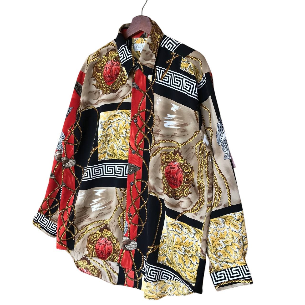 Japanese Brand × Vintage CROIX DU SUD COUTURE BARAQUE SHIRT Size US L / EU 52-54 / 3 - 4 Thumbnail