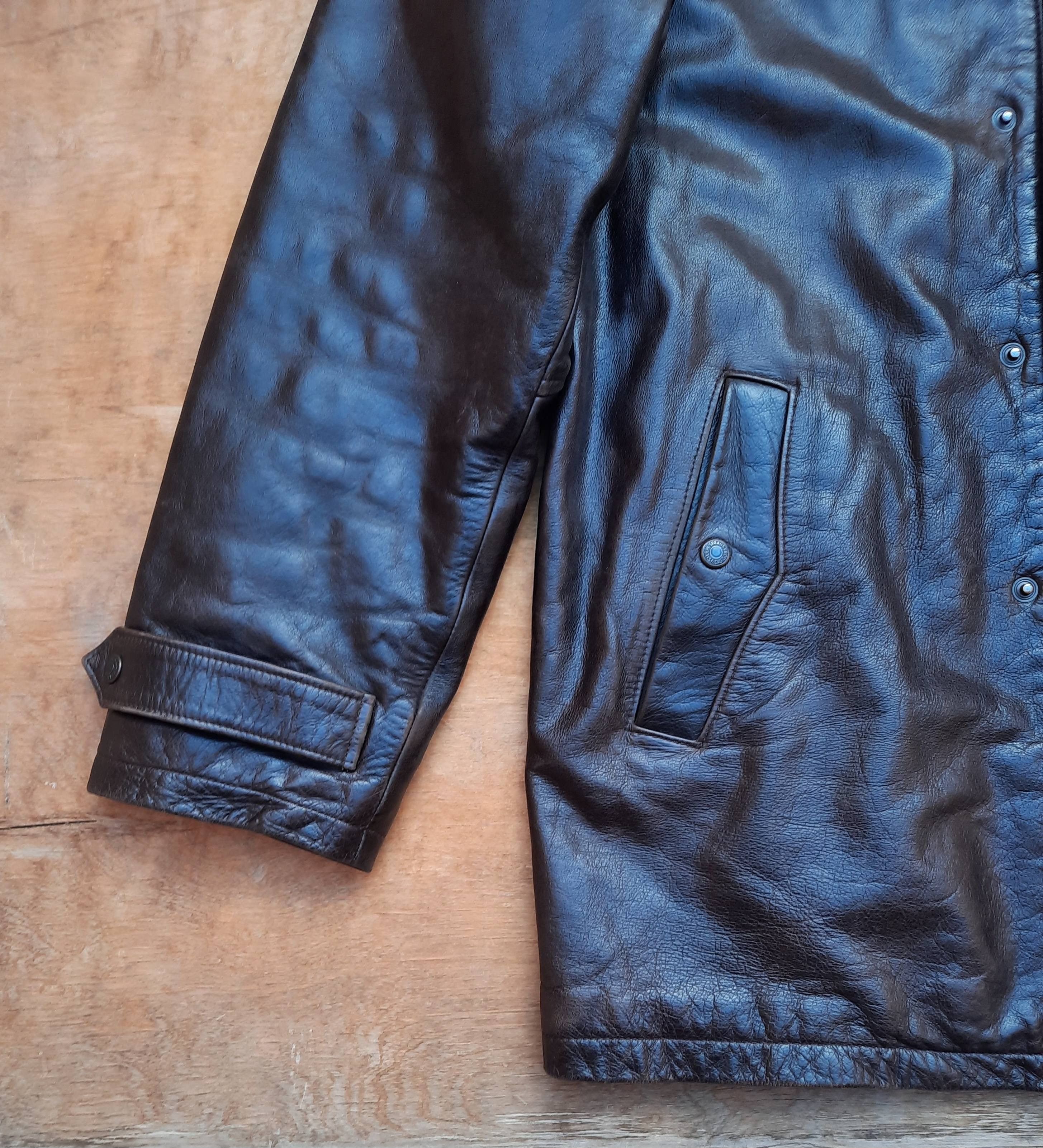Levi's Vintage Clothing Vintage 90s Levi’s Brown Leather Jacket Cow Nappa Coat Size US L / EU 52-54 / 3 - 8 Thumbnail