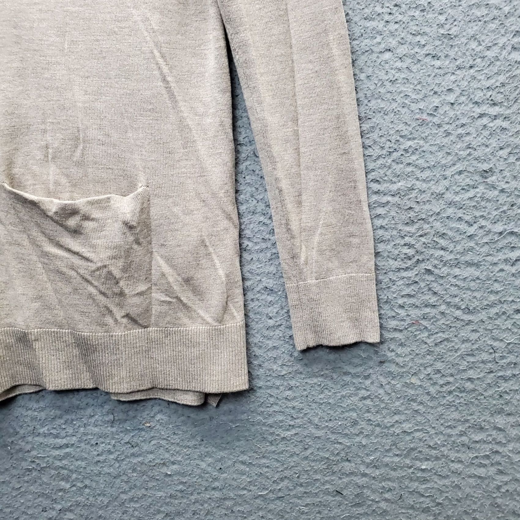Loft LOFT Ann Taylor Cardigan Sweater Womens Size S Wool Blend Button Front EUC Tan Brown Knit Cardigan Women Size S / US 4 / IT 40 - 7 Thumbnail