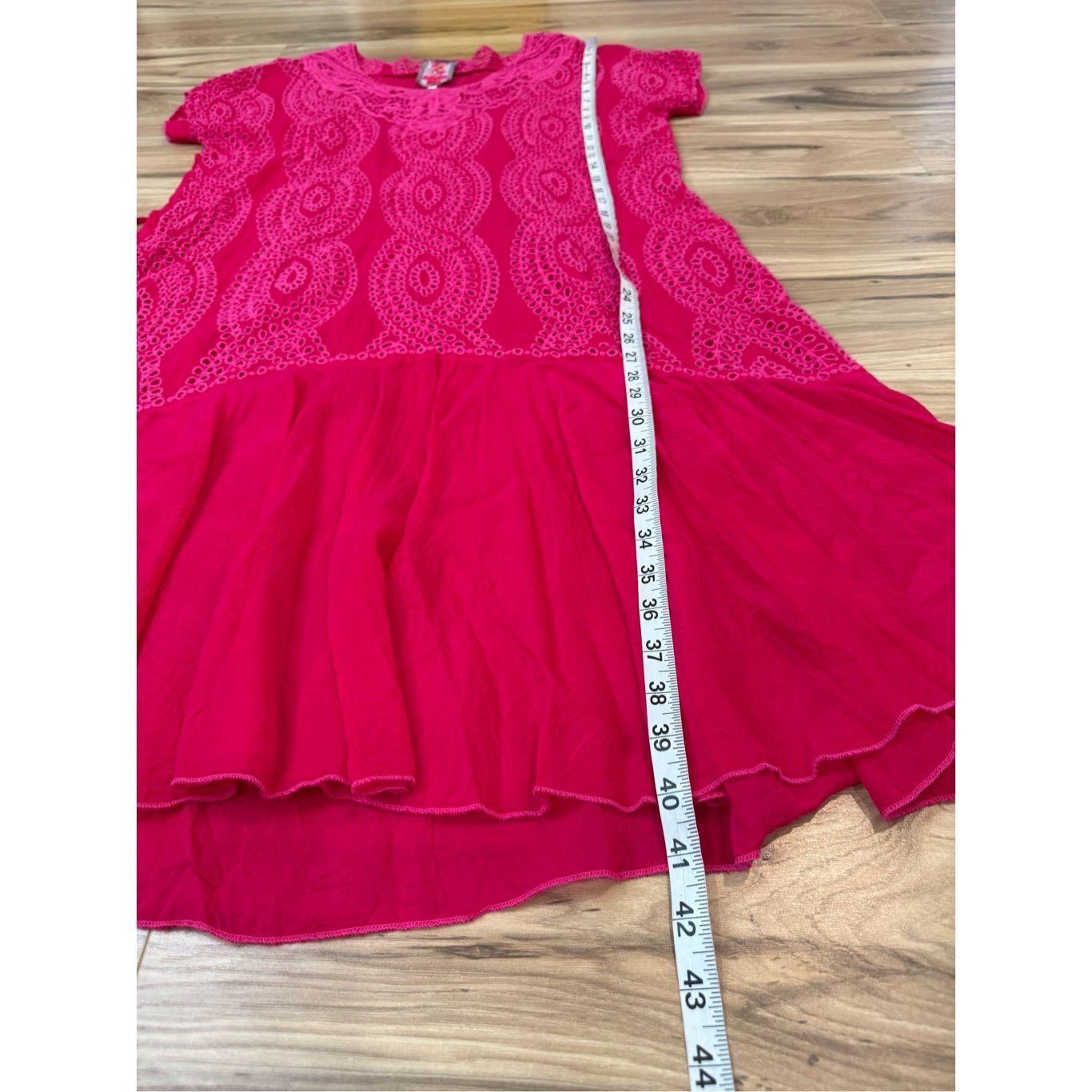 Johnny Was Johnny Was bright pink midi dress sz L Size L / US 10 / IT 46 - 7 Thumbnail