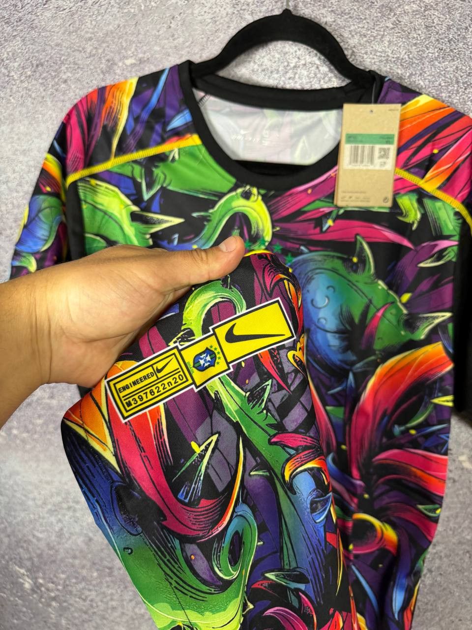 Other Brazil ALL OVER PRINT Fan Soccer Jersey 2024 Blokcore Size US XL / EU 56 / 4 - 8 Thumbnail
