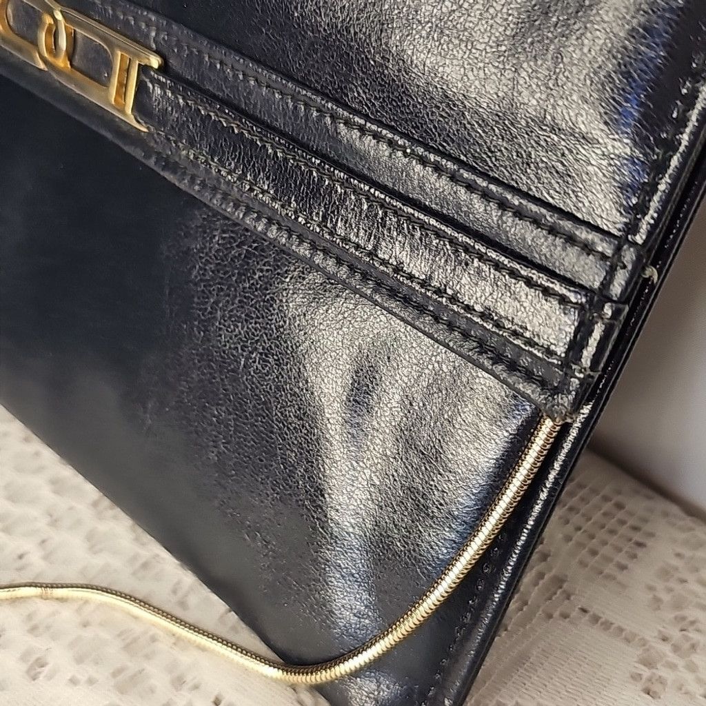 The Unbranded Brand MaryAnn Rosenfeld Black Gold chain Strap Shoulder Crossbody Size ONE SIZE - 3 Thumbnail