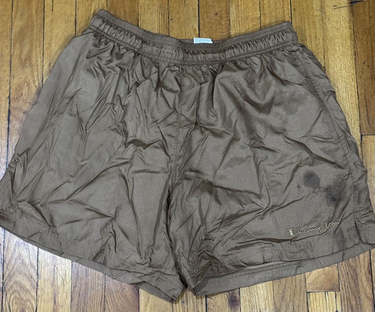 Champion × Vintage Vintage Champion “Brown” Nylon shorts size Large Size US 35 - 1 Thumbnail