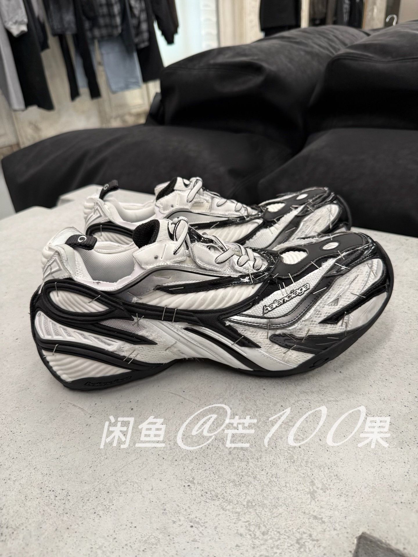 Balenciaga Balenciaga 26 Soleless Colorblock Sneakers Size US 6 / EU 39 - 1 Thumbnail