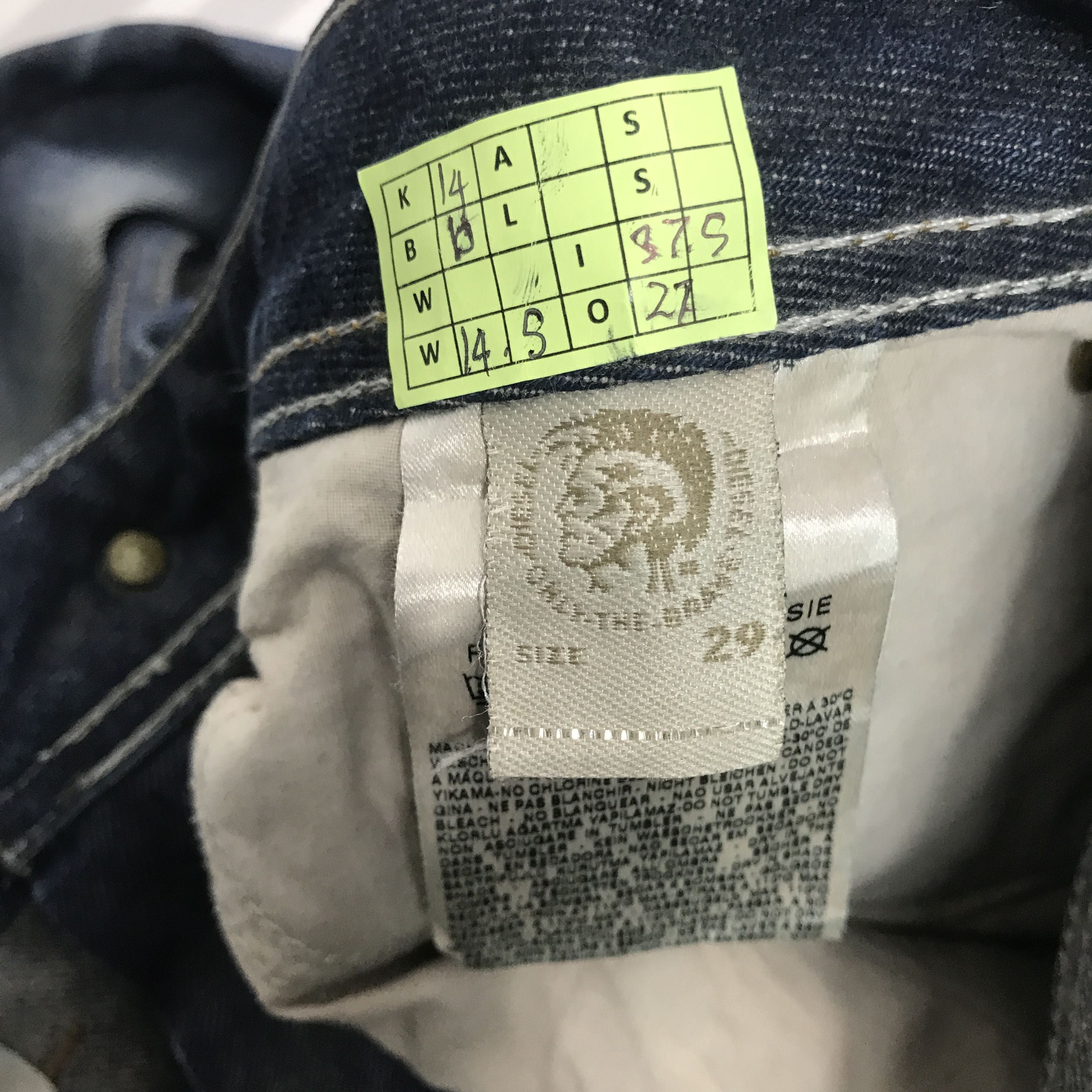 Diesel × Vintage Vintage Diesel Industry Denim faded jeans pants Size US 29 - 15 Thumbnail