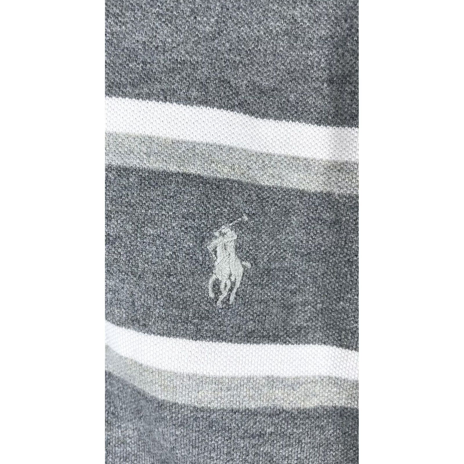 Polo Ralph Lauren Polo by Ralph Lauren Polo Shirt Mens L Gray Stripe Pony Logo Short Sleeve Size US L / EU 52-54 / 3 - 2 Thumbnail