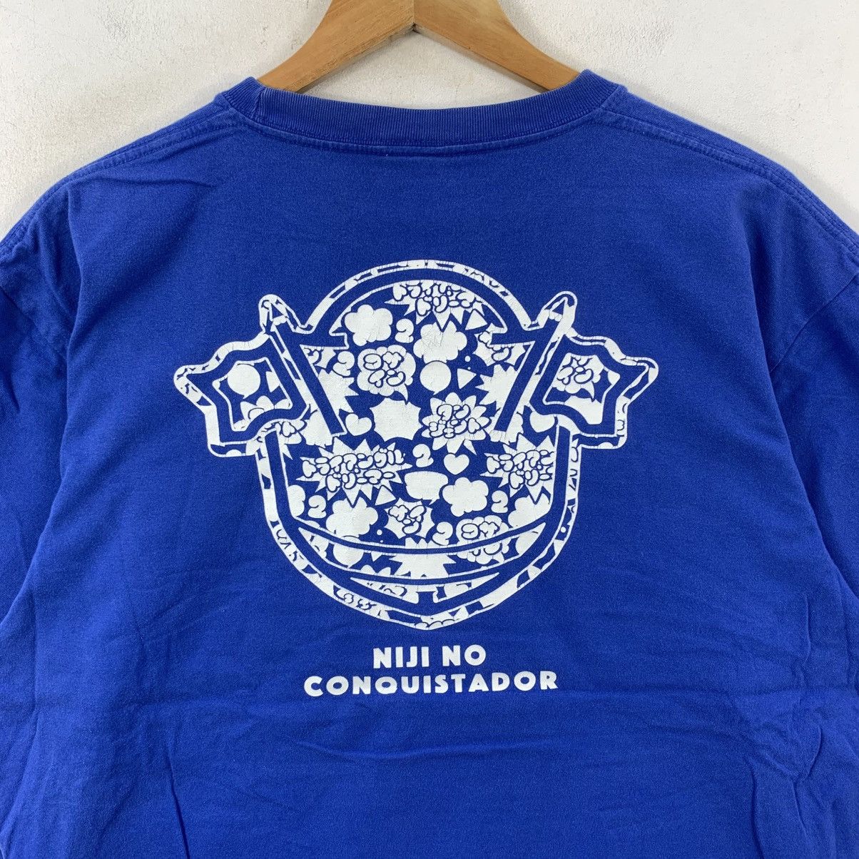 Vintage NIJI NO CONQUISTADOR Marina Japanese Girl Group Tshirt Size US XL / EU 56 / 4 - 4 Thumbnail
