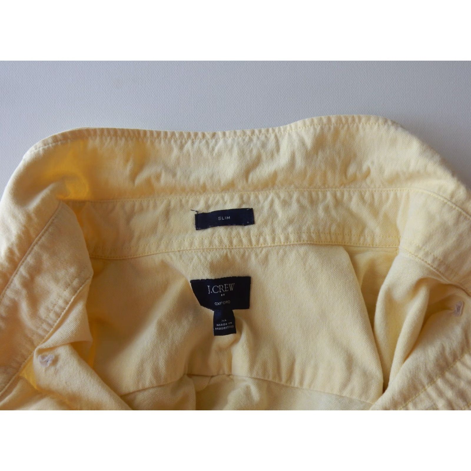 J.Crew J.CREW Shirt Button-Up XL Slim Oxford Men Yellow Cotton Long Sleeve Size US XL / EU 56 / 4 - 3 Thumbnail