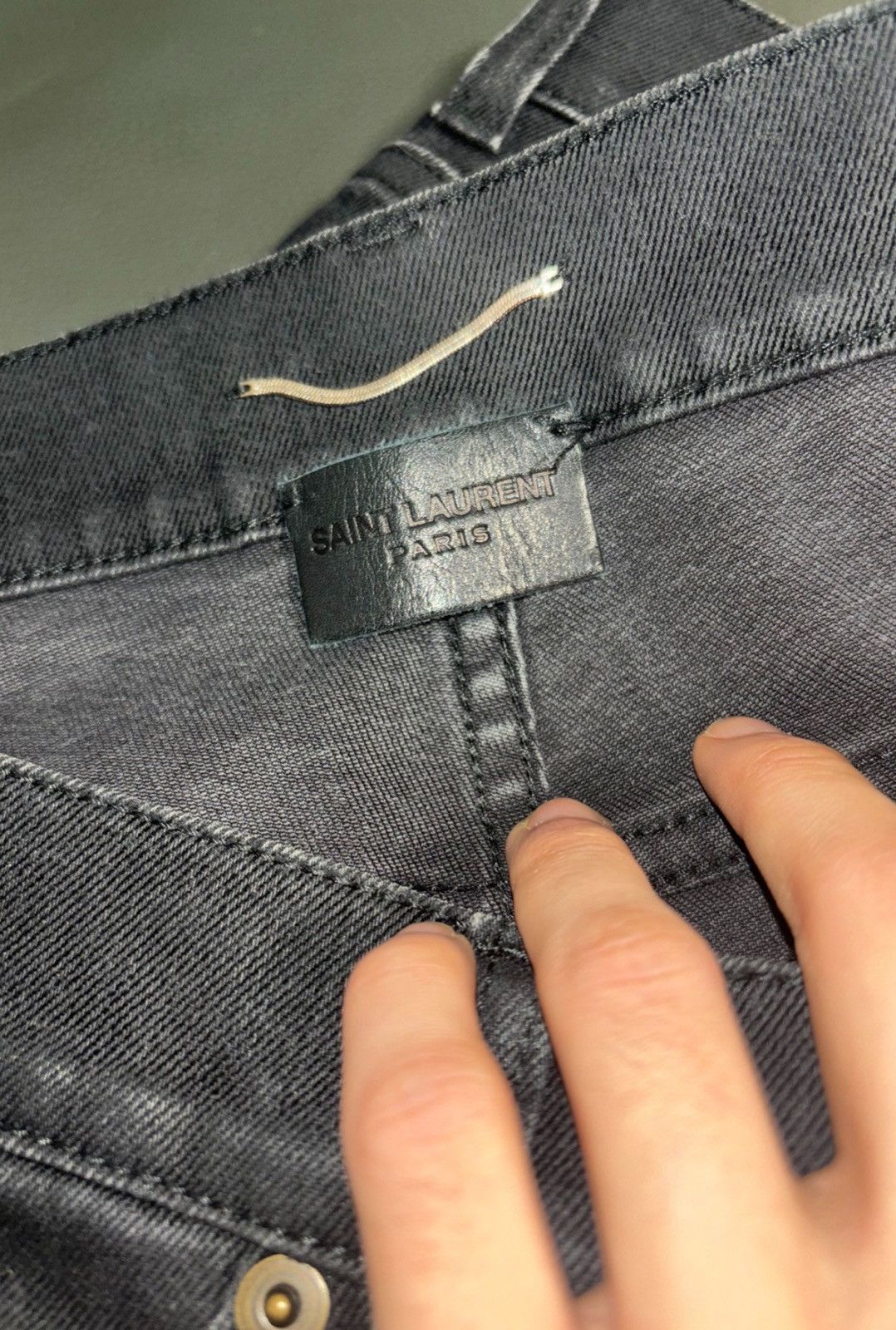 Saint Laurent Paris Saint Laurent SLP 2020FW Water Ripple Ghost Claw Basic Jeans Size US 34 / EU 50 - 3 Thumbnail