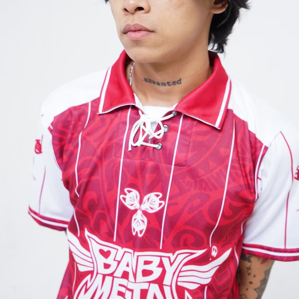Japanese Brand 💥Baby Metal japan band pink colour metalcore jersey Size US XL / EU 56 / 4 - 5 Thumbnail