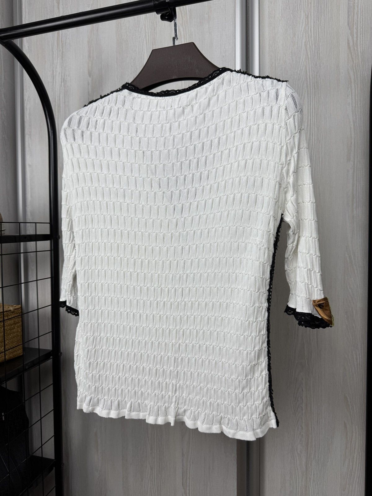 If Six Was Nine Tricot Chic avant garde y2k button down cardigan top blouse Size XL / US 12-14 / IT 48-50 - 8 Thumbnail