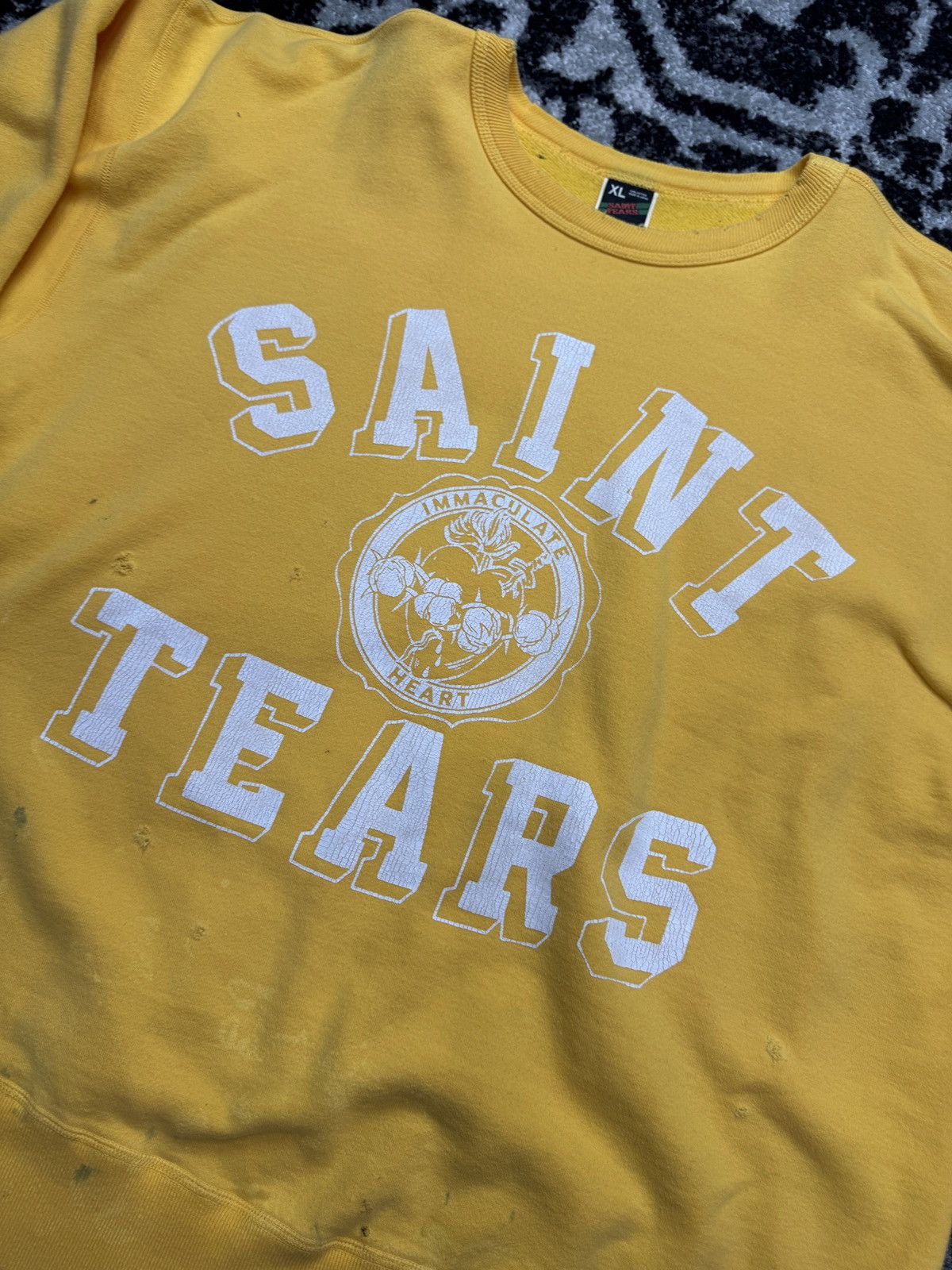 Saint Michael Saint Tears Distressed Crewneck Size US XL / EU 56 / 4 - 1 Thumbnail