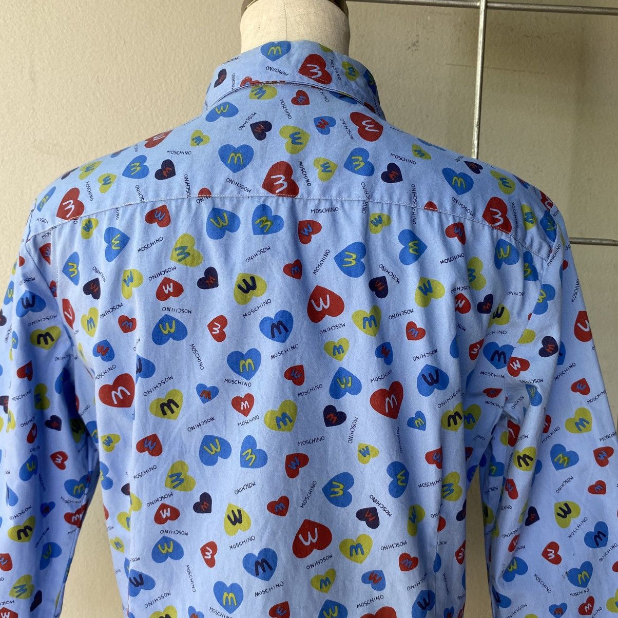 Moschino MOSCHINO Blue M&M Print Shirt Size L / US 10 / IT 46 - 6 Thumbnail
