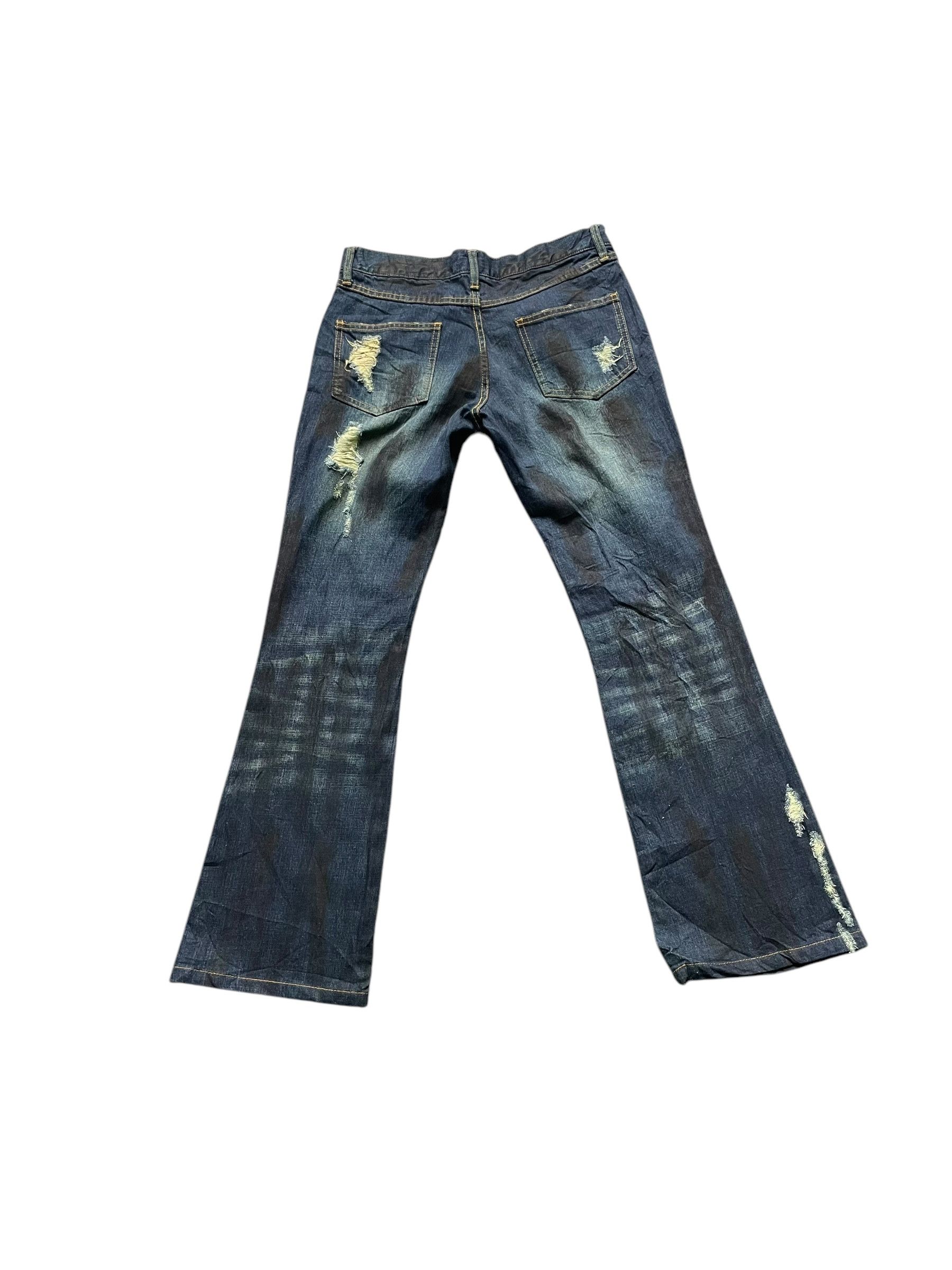 Japanese Brand Seil Flare Distresed Denim Size 31" - 4 Thumbnail