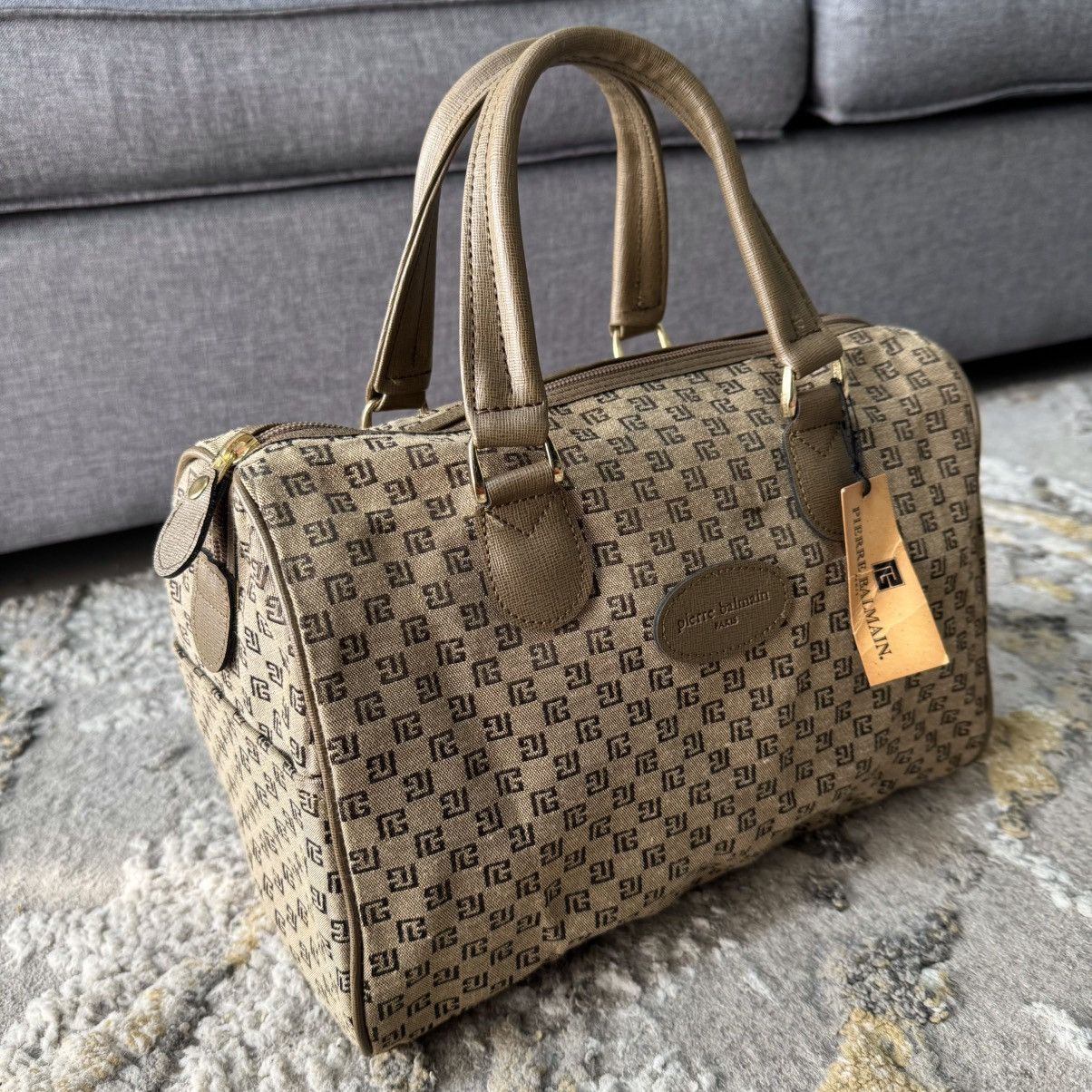 Pierre Balmain Vintage Pierre Balmain Boston Monogram Handbag Size ONE SIZE - 2 Thumbnail
