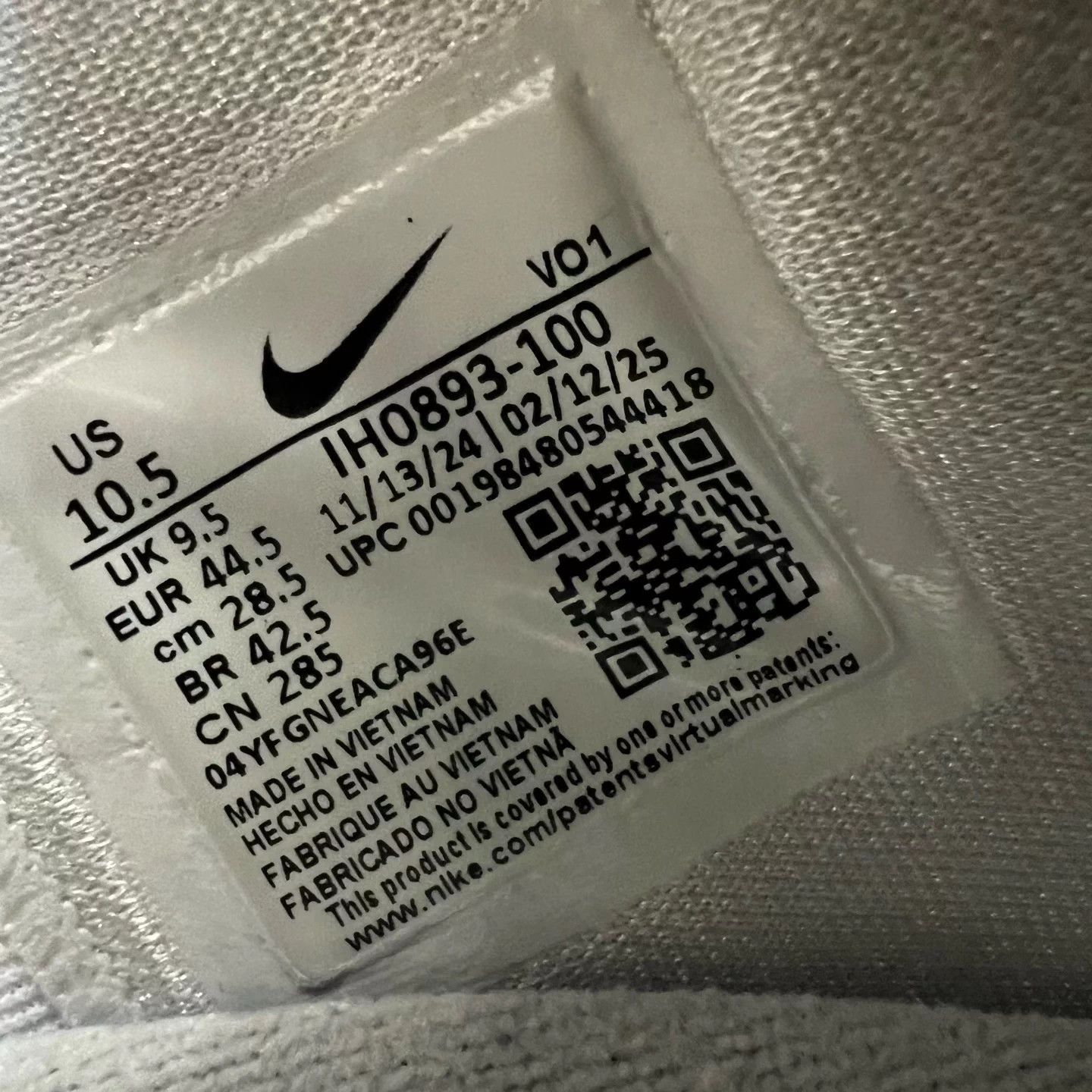 Other Nike Air Force 1 '07 White Blue 44.5 OG Box 240 Size US 10.5 / EU 43-44 - 8 Thumbnail