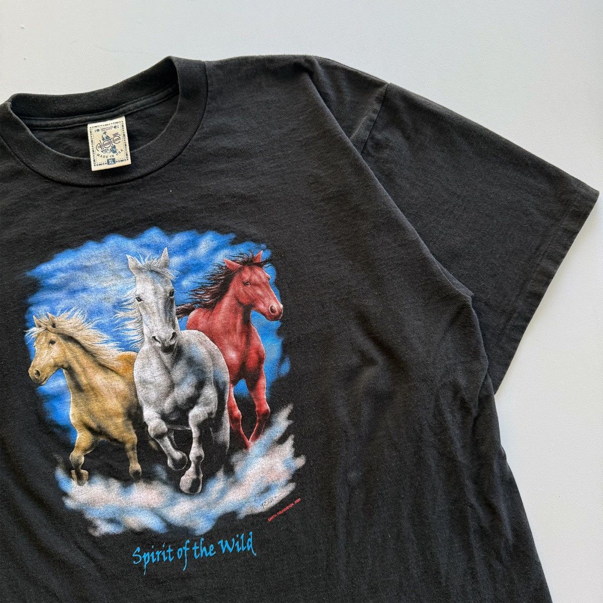 Vintage 2000 Vintage Y2K Spirit Of The Wild Horses Stallions Tee Size US XL / EU 56 / 4 - 4 Thumbnail
