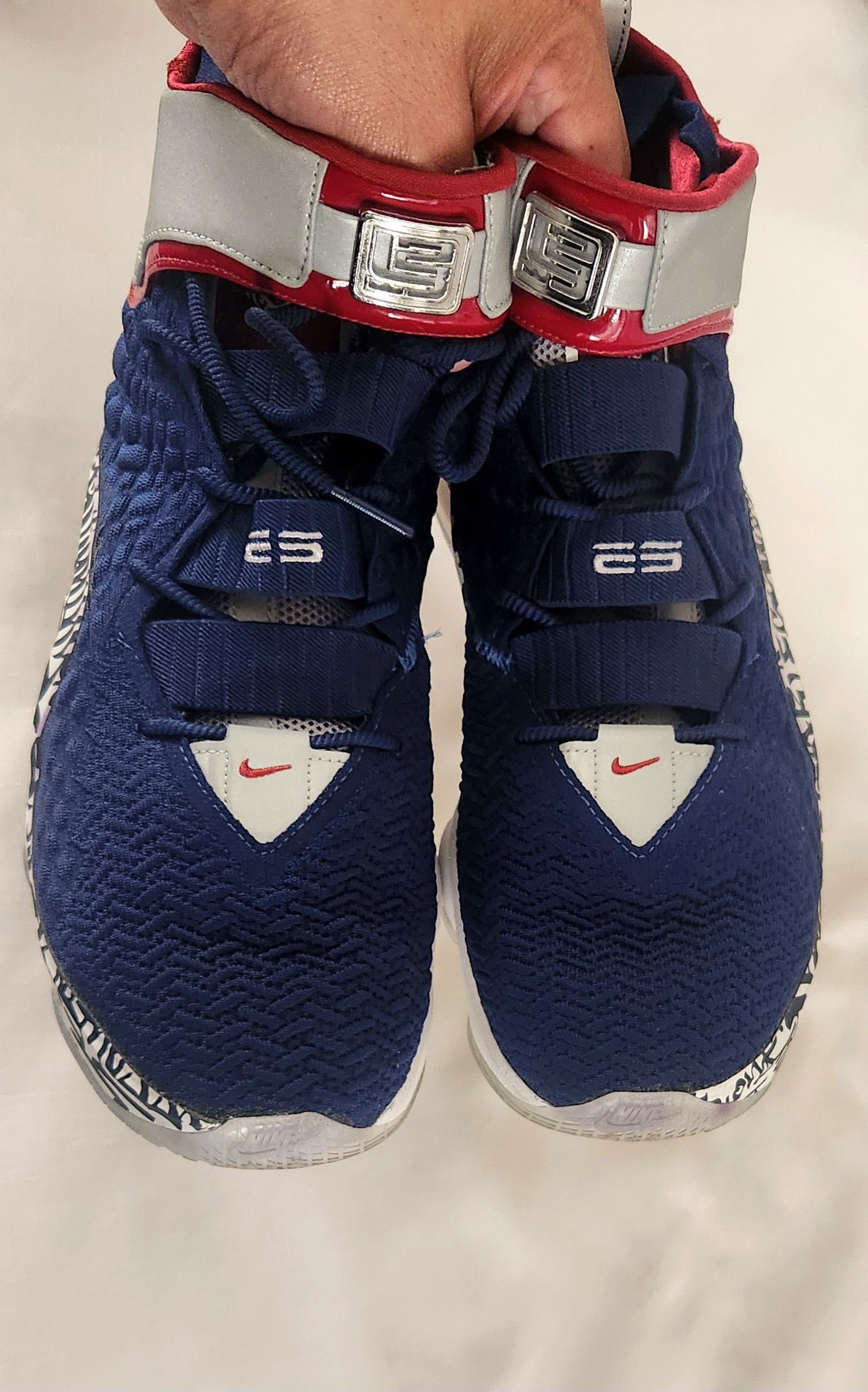 Nike Nike LeBron 17 EP LeBron 4 Cold Blue Graffiti CT6052-400 14 Size US 14 / EU 47 - 8 Thumbnail