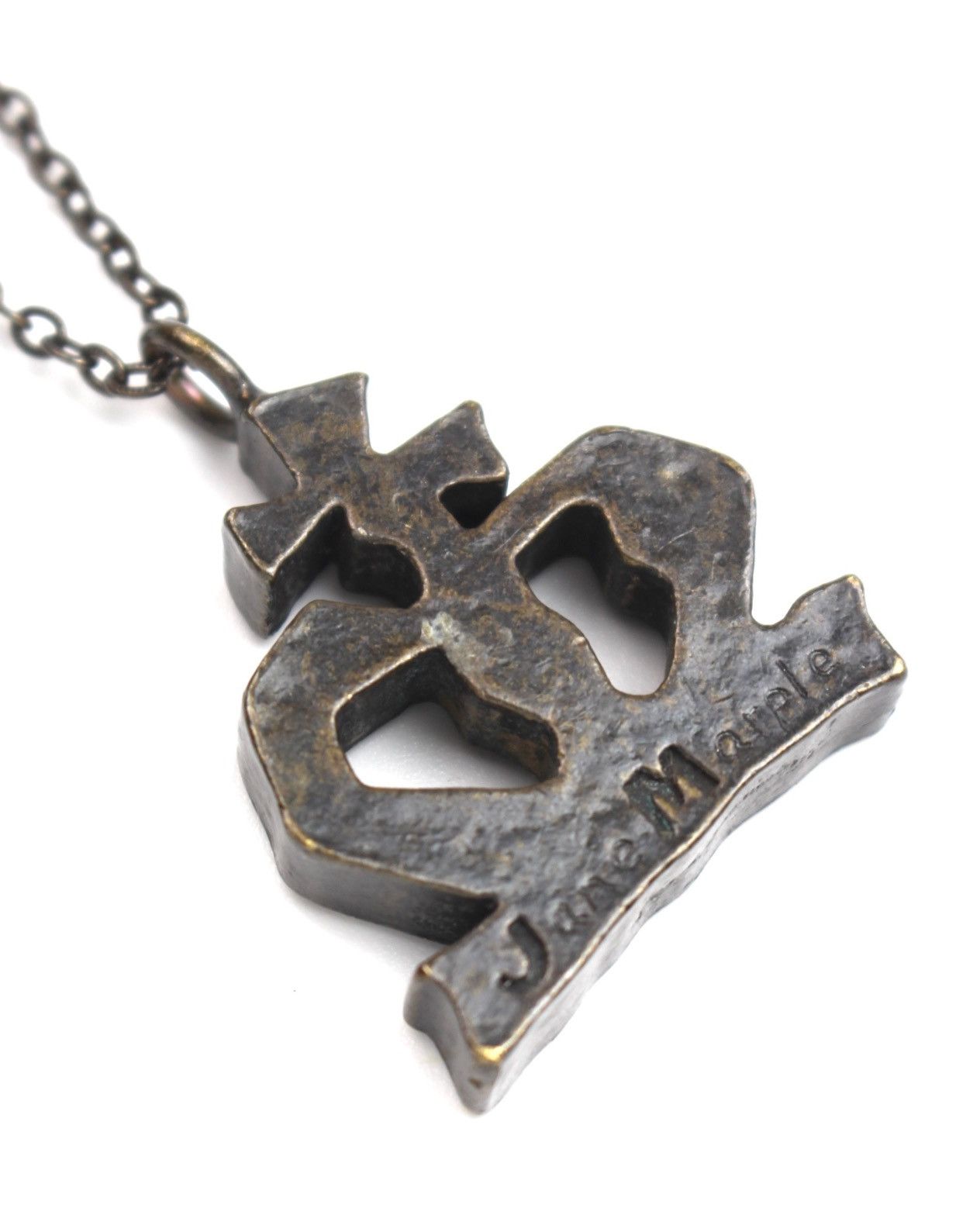 Vintage 2000S JANE MARPLE JAPAN LOGO HEAVY PENDANT NECKLACE Size ONE SIZE - 4 Thumbnail
