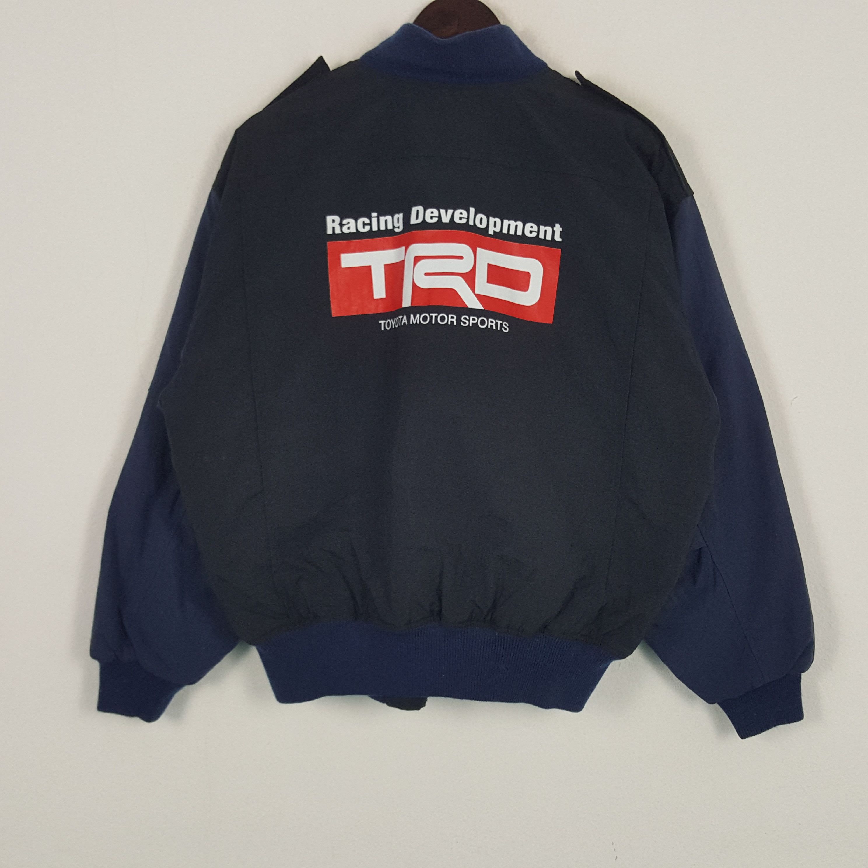 Japanese Brand × Vintage Vintage TRD Racing Development Custom Art Logo Bomber Jacket Size US M / EU 48-50 / 2 - 1 Thumbnail