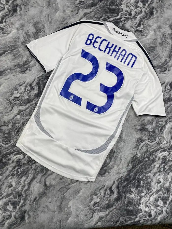 Adidas Vintage Real Madrid 2006 2007 Beckham #23 Home Shirt Jersey Size US S / EU 44-46 / 1 - 1 Thumbnail