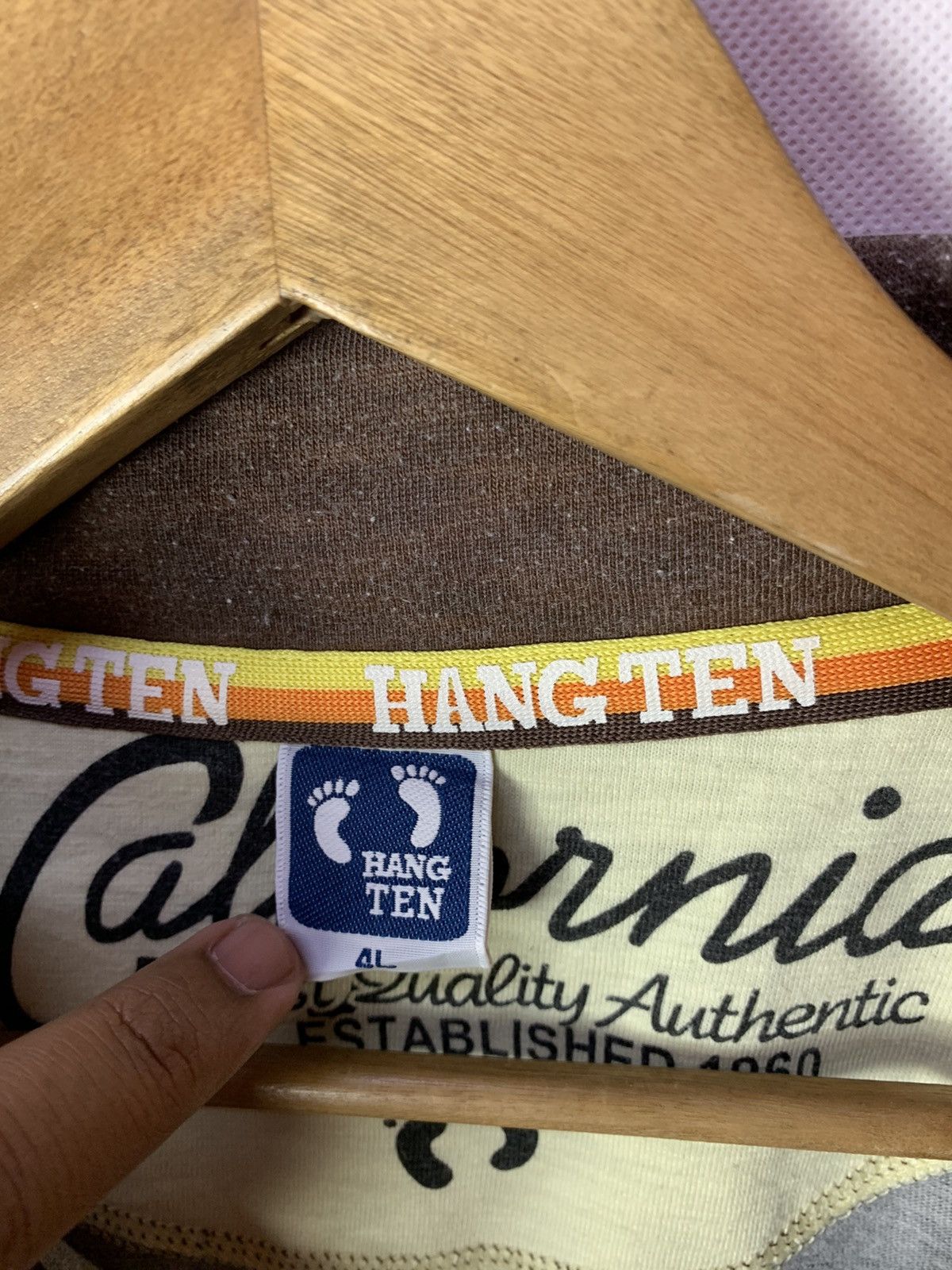 Hang Ten × Vintage 🔥Hangten California Vintage Style Polo Surf Tee Size US XXL / EU 58 / 5 - 9 Thumbnail