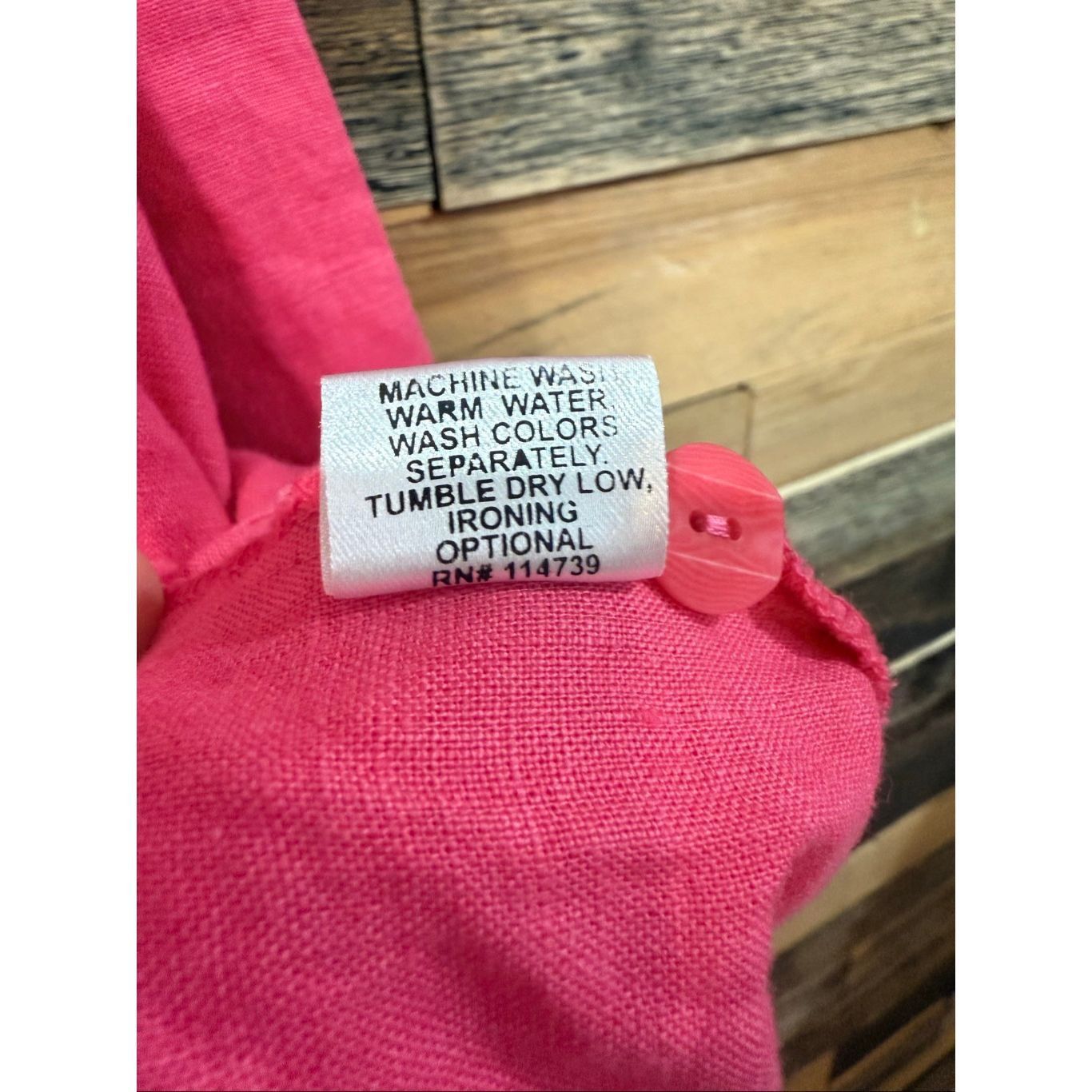 FLAX Flax NWOT button front linen pink jacket shacket size Small Size S / US 4 / IT 40 - 6 Thumbnail