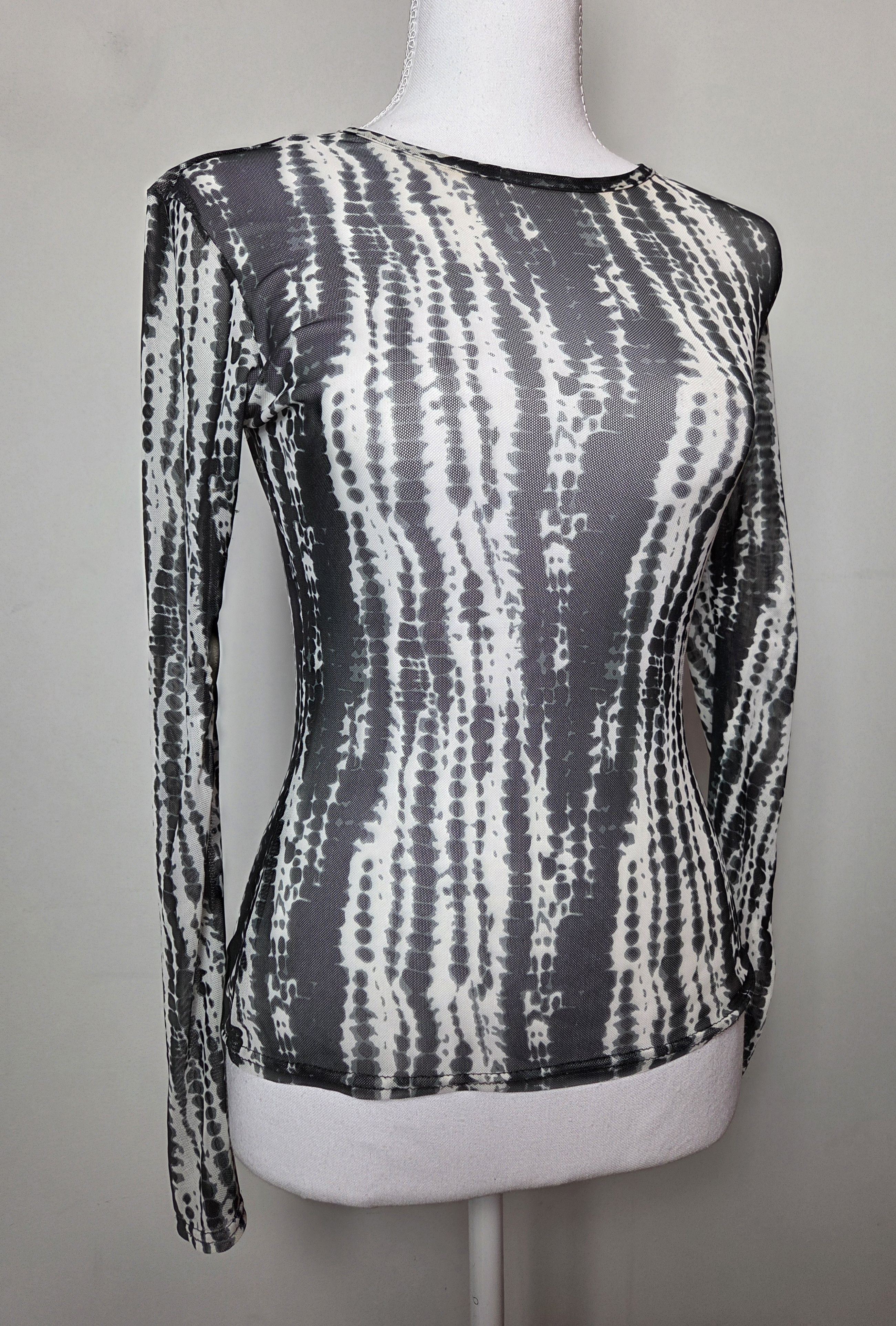 Hysteric Glamour Vintage mesh top goth emo avant garde japan Size S / US 4 / IT 40 - 2 Thumbnail