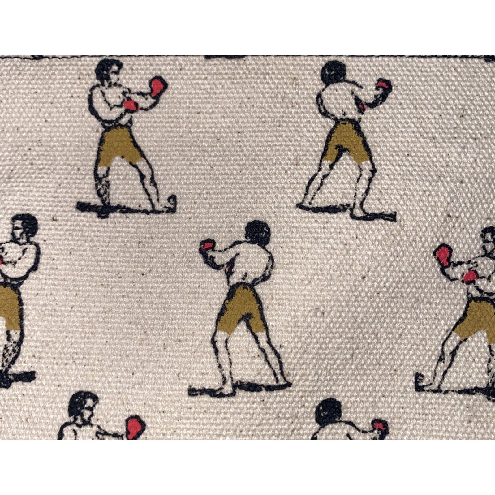 Vintage Rex Makeup Bag Womens BOXER PRINT Molly Beige Zip Medium NWT Size ONE SIZE - 4 Thumbnail