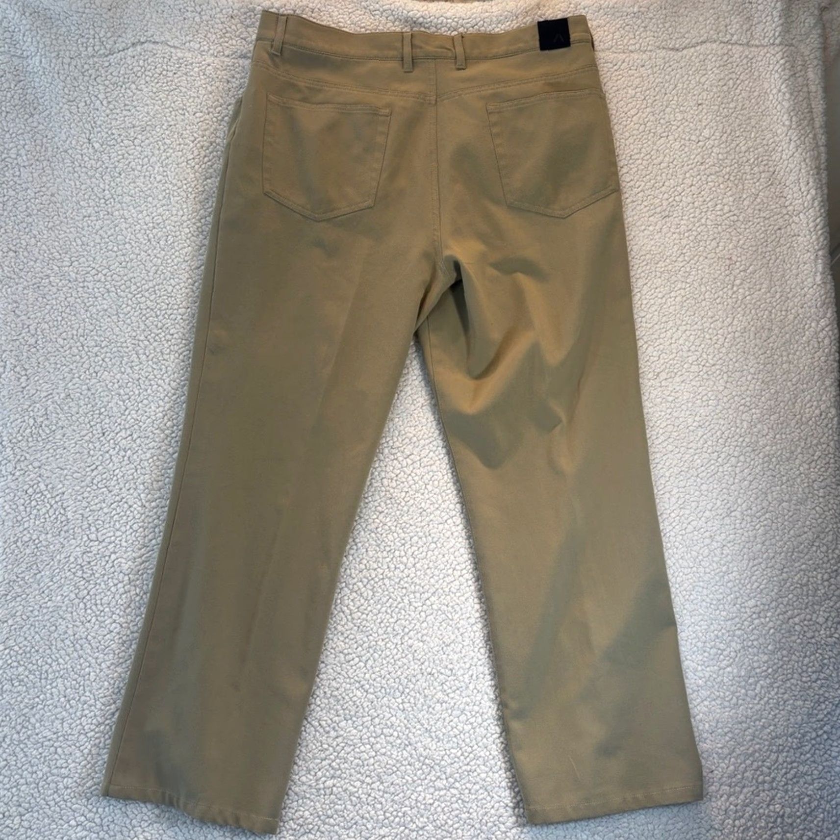 Vintage Alberto Dress Pants Men 35 Khaki Olive 29 Inseam 54 (35x29) Temperature Regulating Germany White Size US 35 - 6 Thumbnail