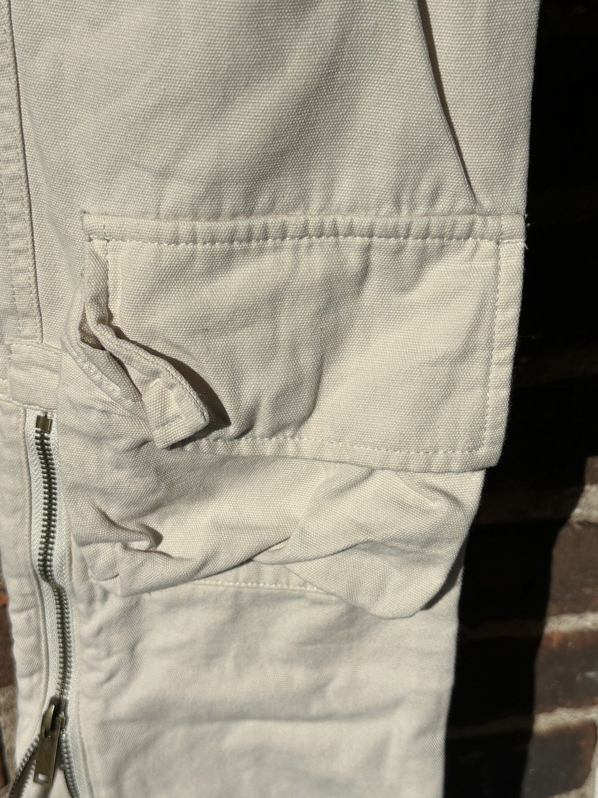 Kody Phillips Kody Phillips Cream Cargo Pants Size US 30 / EU 46 - 4 Thumbnail