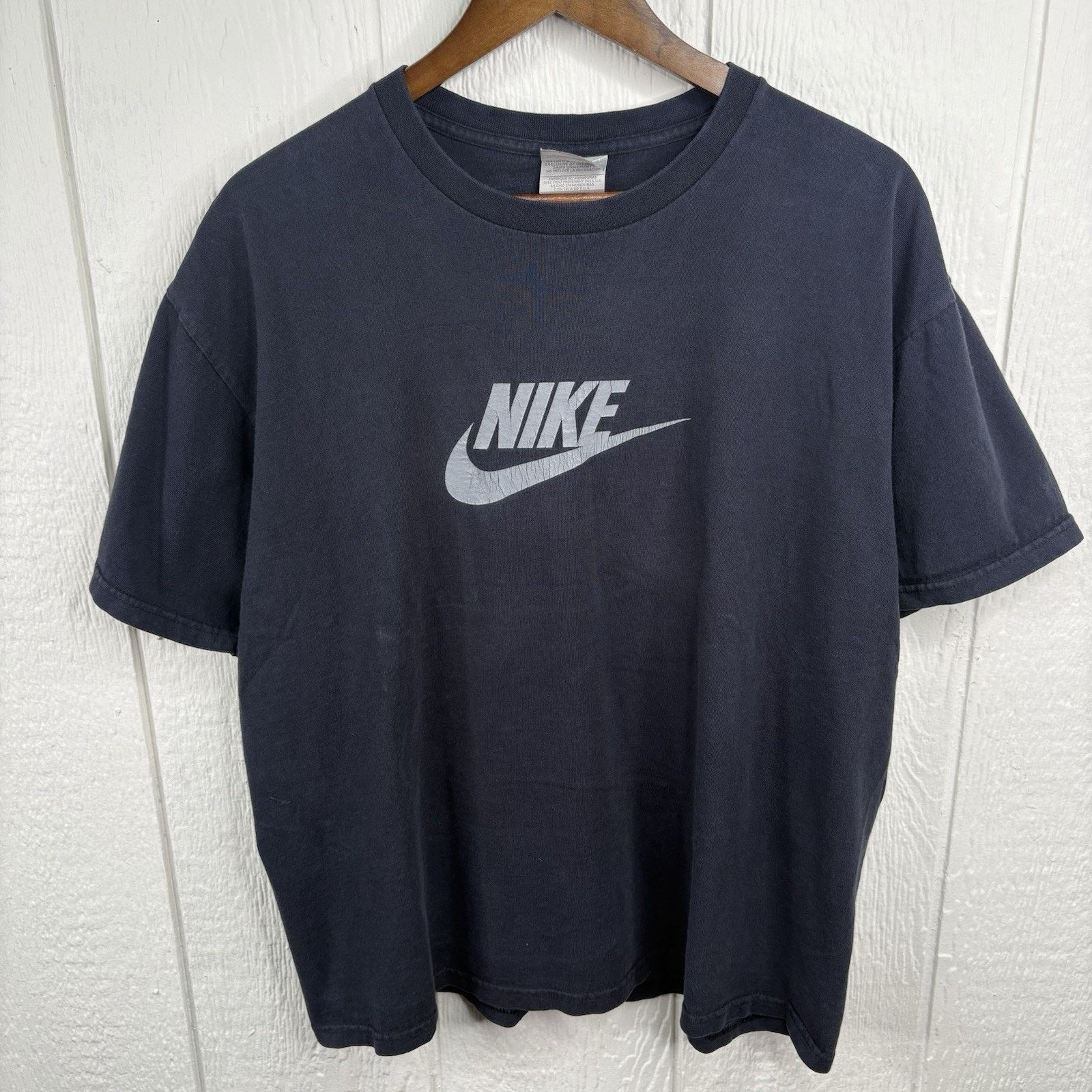 Nike Y2K Nike Tee Shirt Black And Grey “Shadow” Shirt Size Large Size US L / EU 52-54 / 3 - 1 Thumbnail