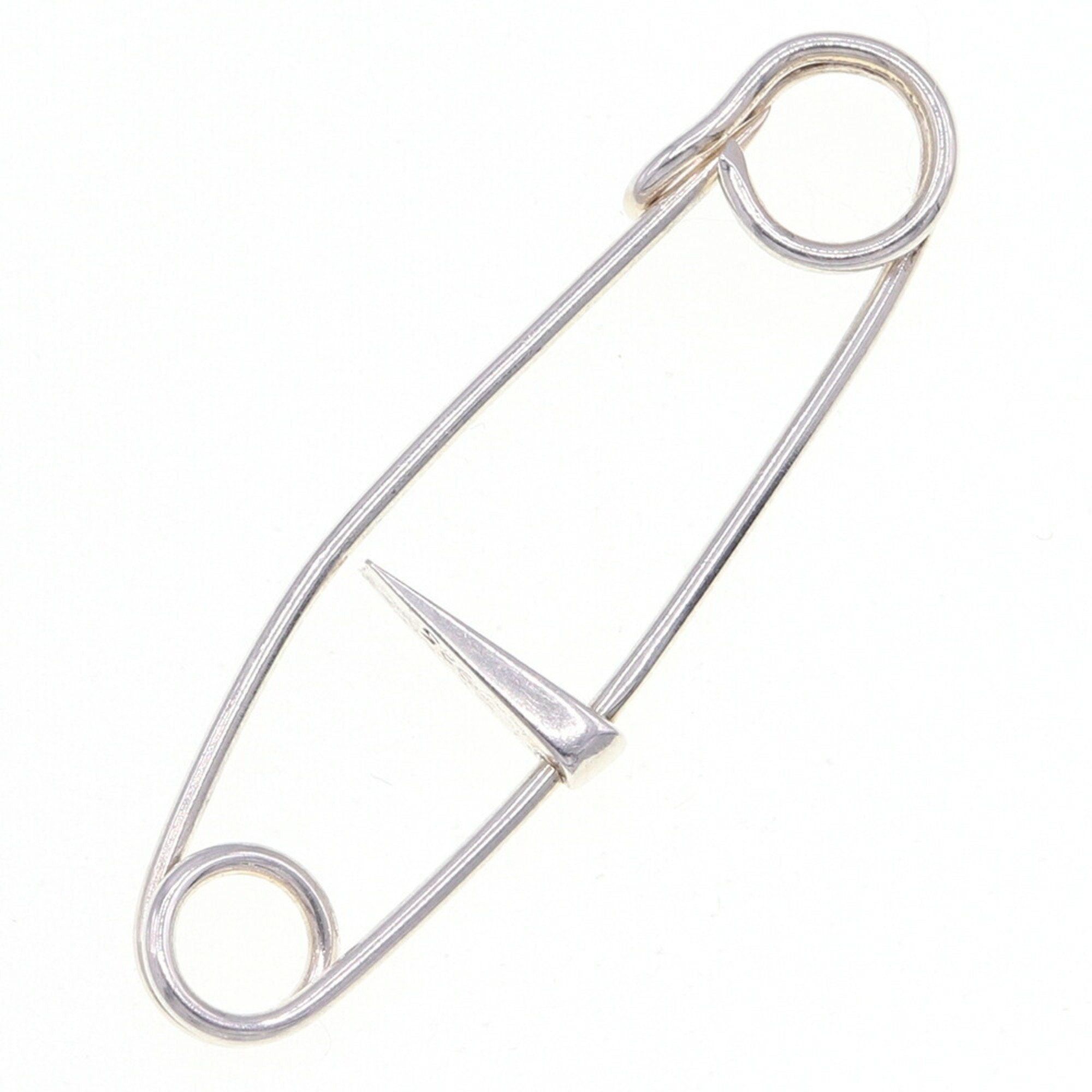 image of Hermes Pin Brooch Sv Sterling Silver 925 Women's