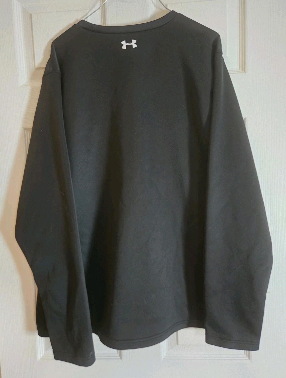 Under Armour Under Armour Shirt Mens XL Black Long Sleeve Top Logo Size US XL / EU 56 / 4 - 4 Thumbnail