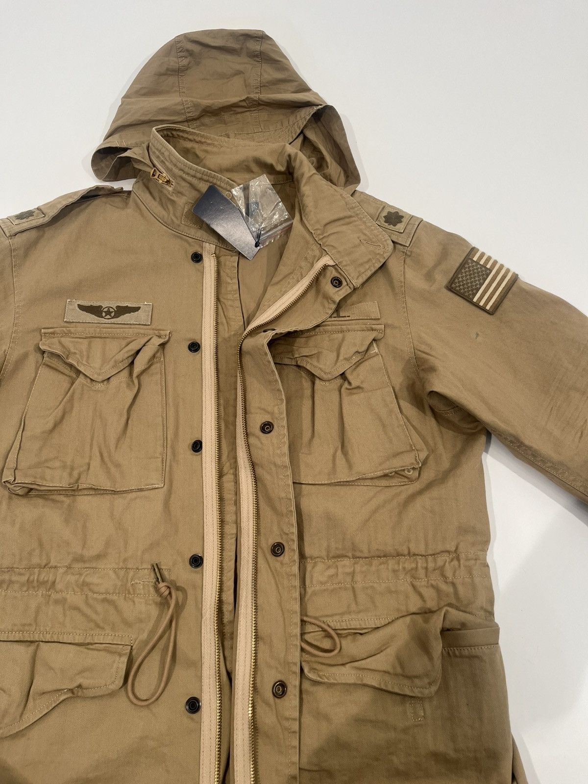 Polo Ralph Lauren Polo Ralph Lauren Military Field Jacket US RL - Rare Beige Size US L / EU 52-54 / 3 - 10 Thumbnail