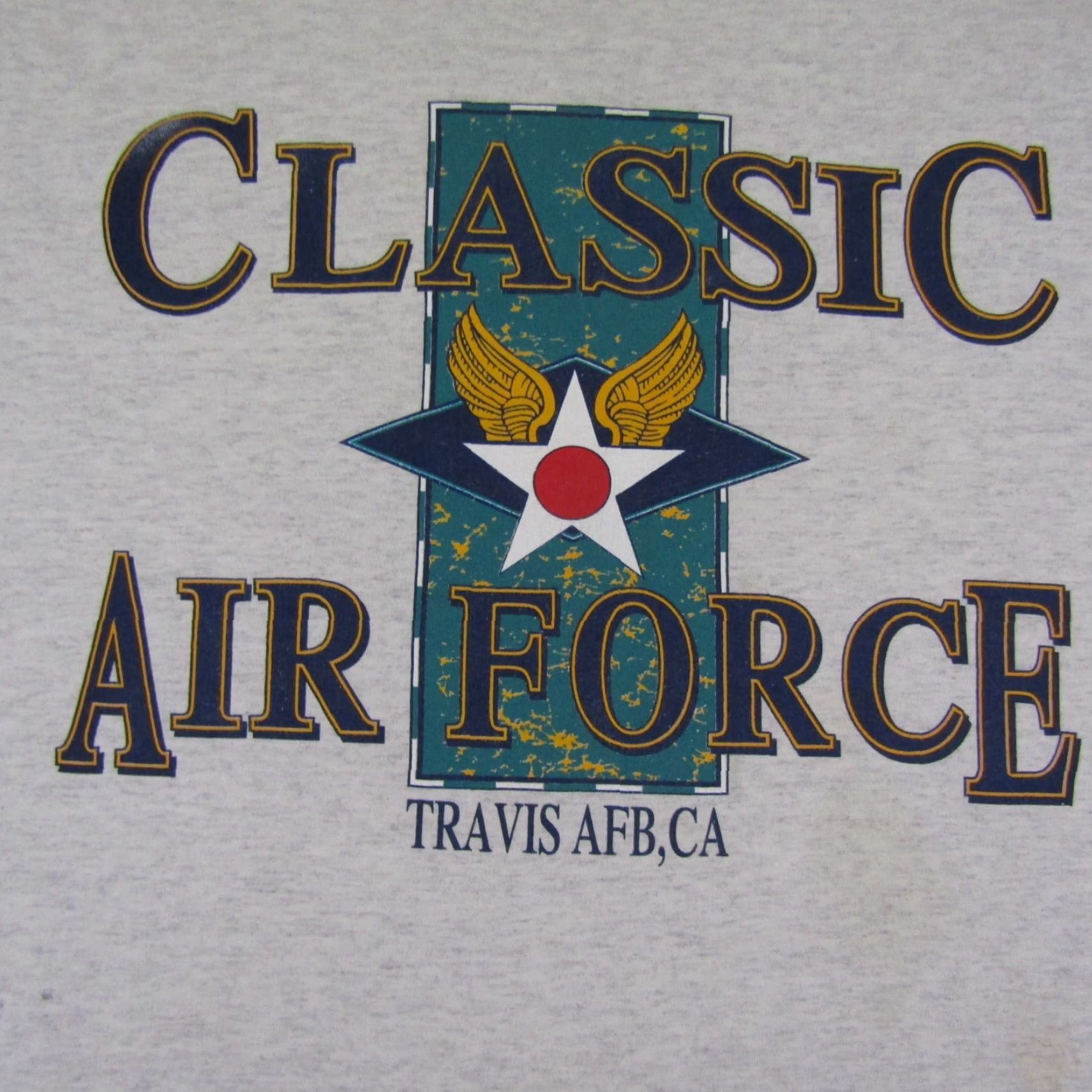 Soffe VINTAGE Soffe Air Force Shirt Adult XL Gray Graphic Print T-Shirt 90s Military California Mens Size US XL / EU 56 / 4 - 7 Thumbnail
