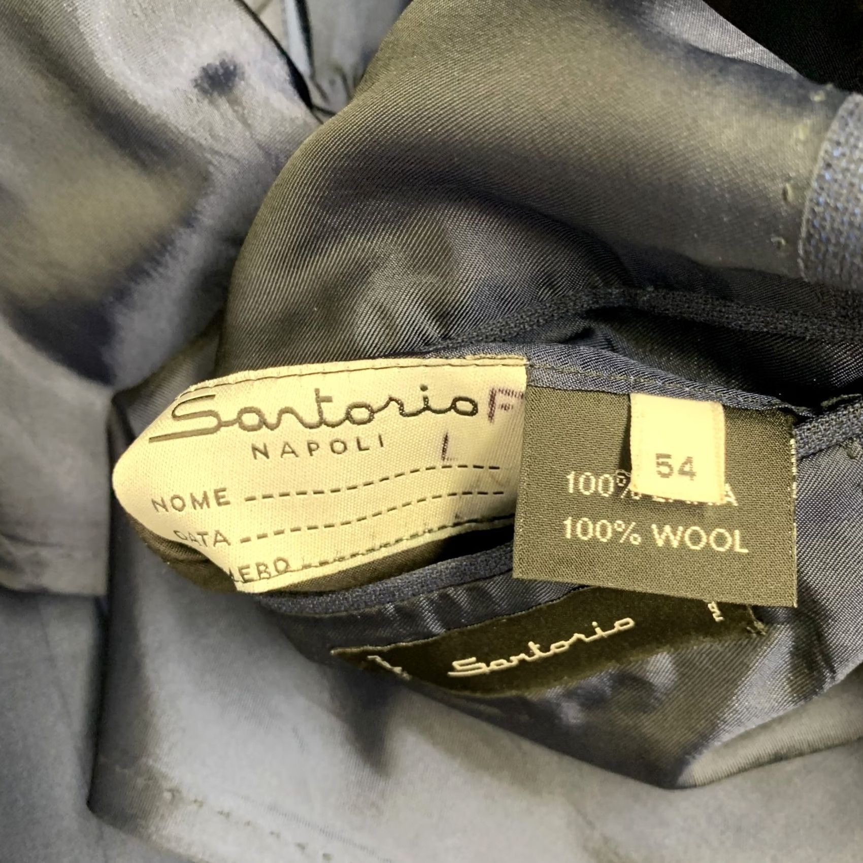 Vintage SARTORIO Size 44 Regular Navy Wool Notch Lapel Sport Coat Mens Size US S / EU 44-46 / 1 - 8 Thumbnail